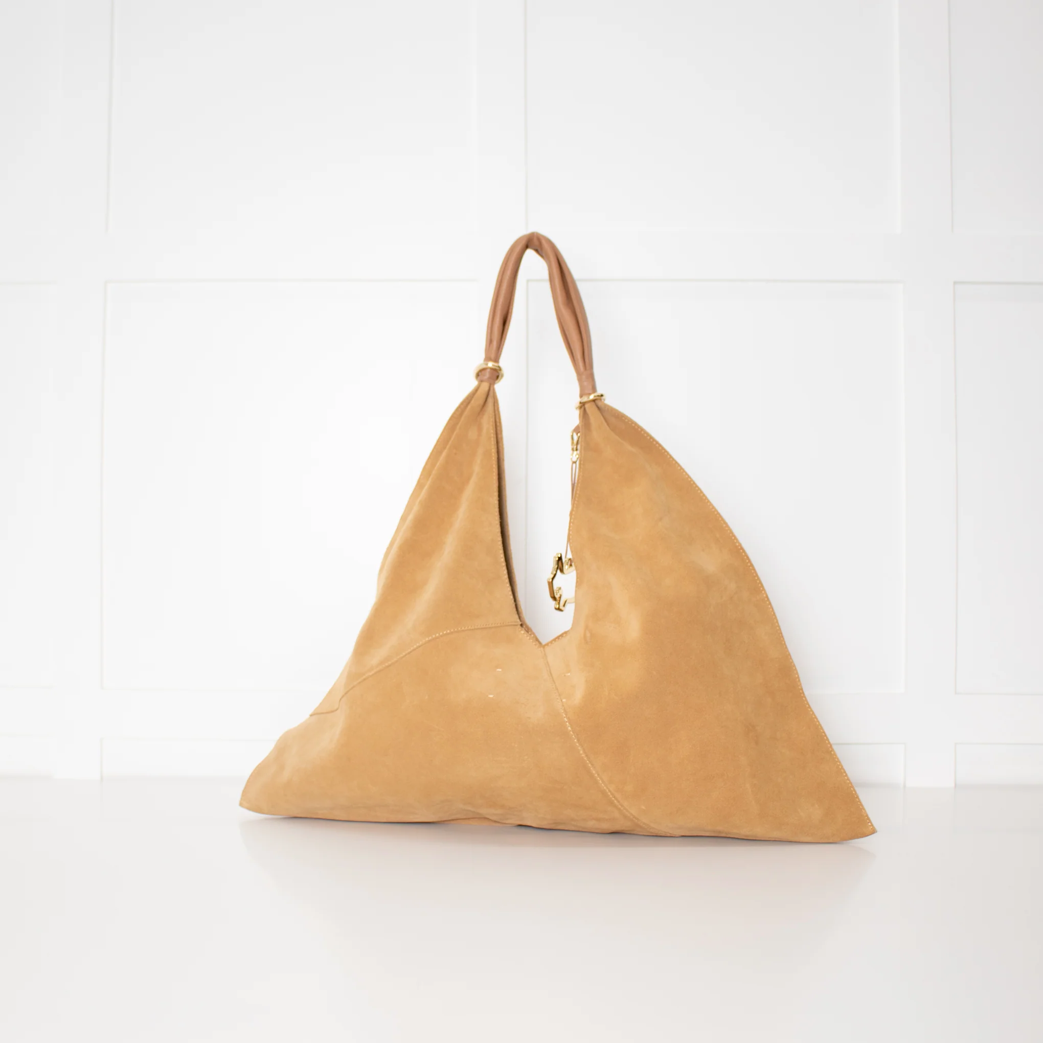 Radley Green Lane Tan Suede Open Top Bag - Image 4