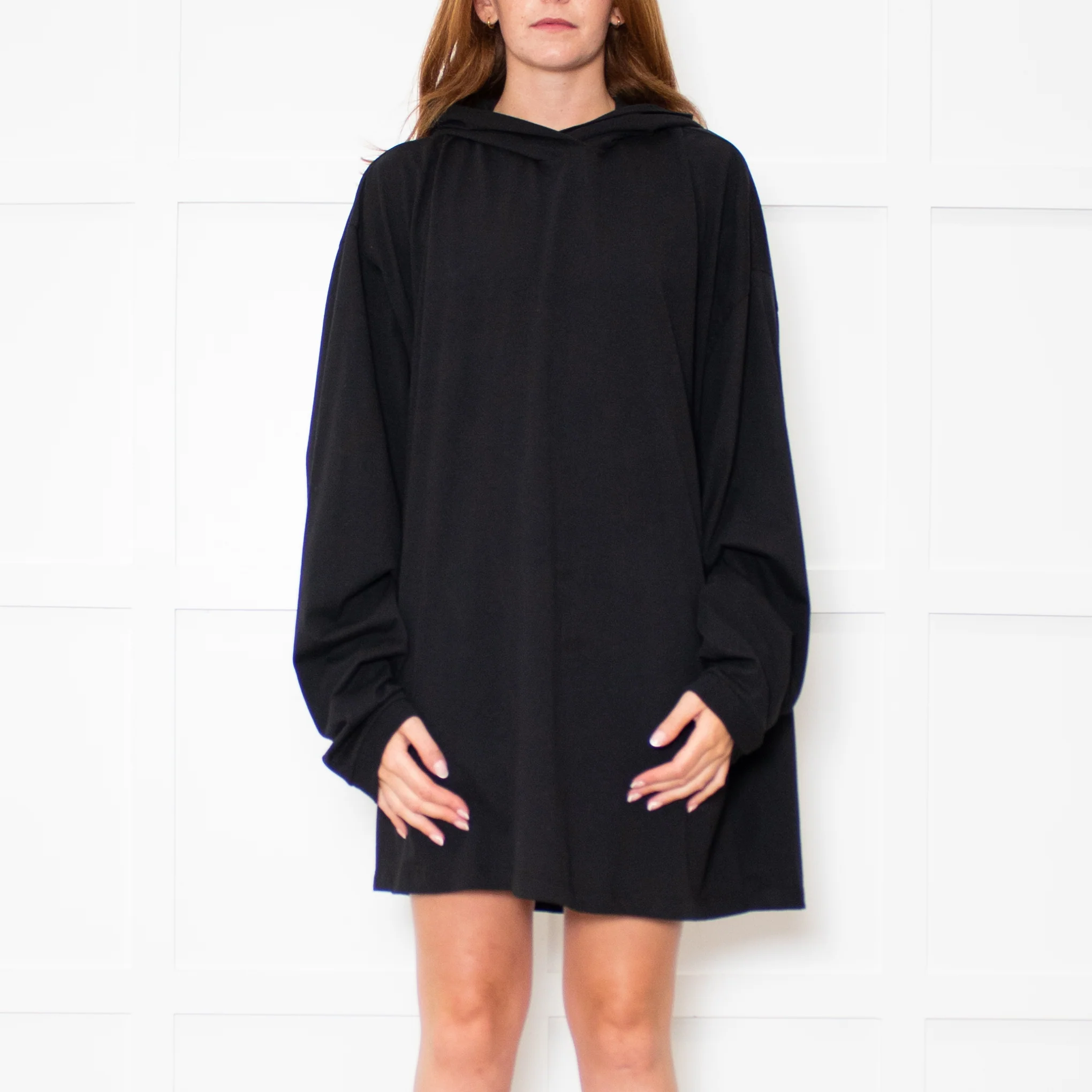 Raey Black Cotton Hoodie - Image 2