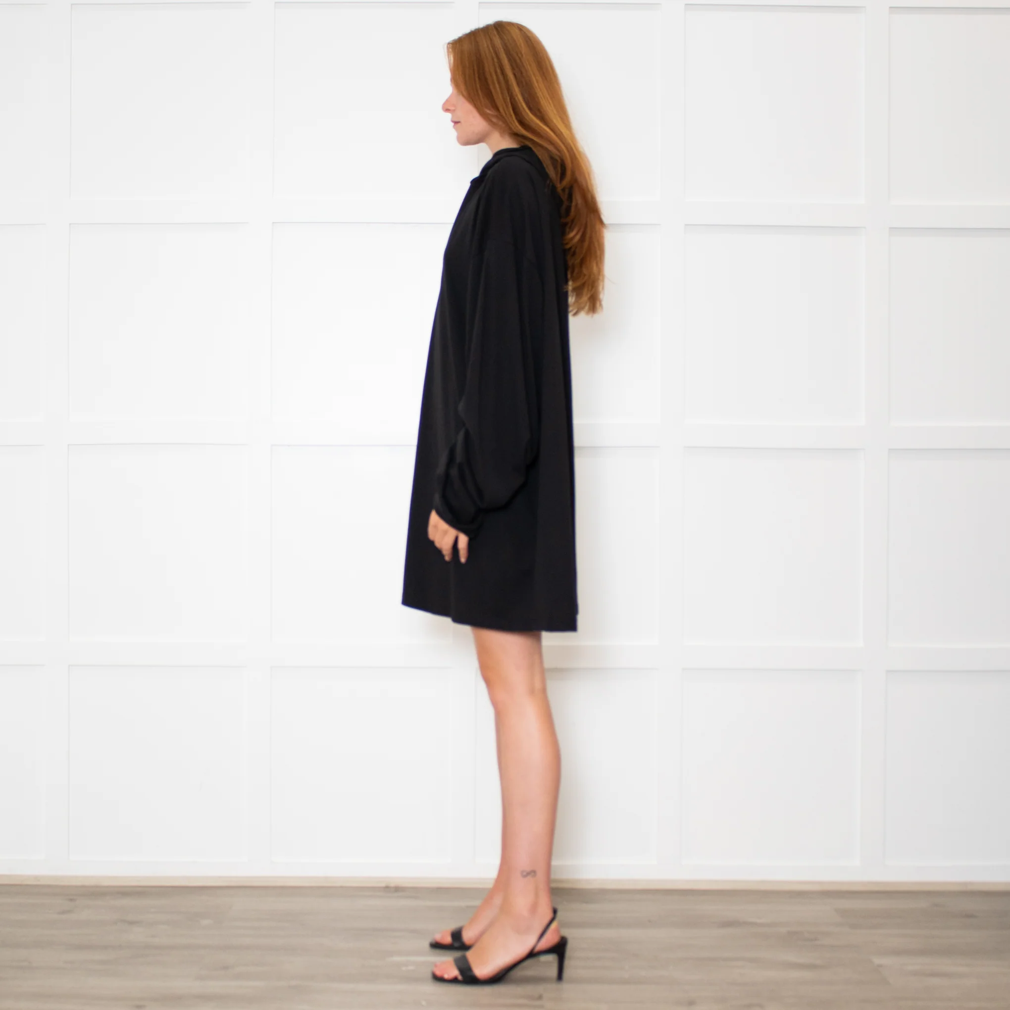 Raey Black Cotton Hoodie - Image 4