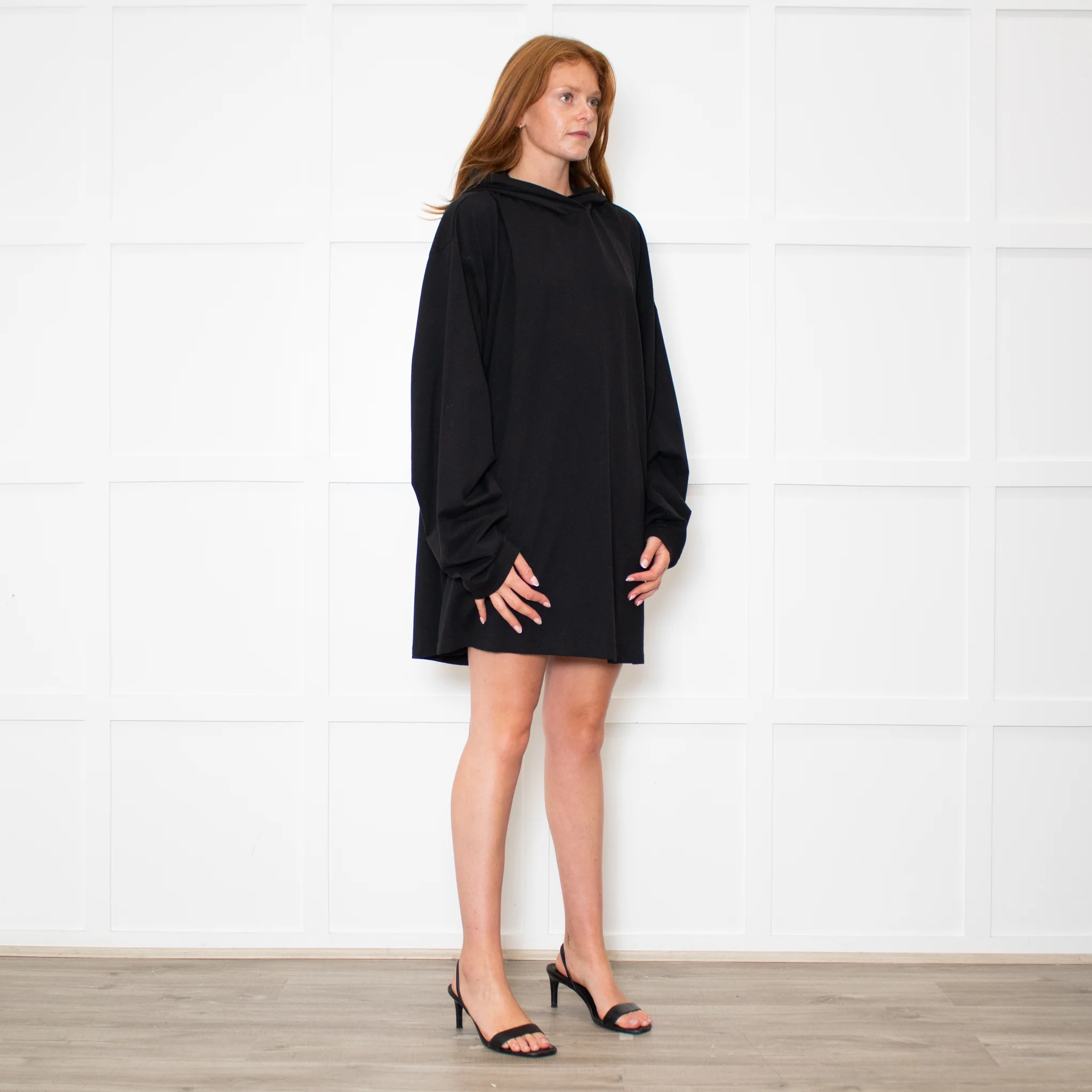 Raey Black Cotton Hoodie - Image 7