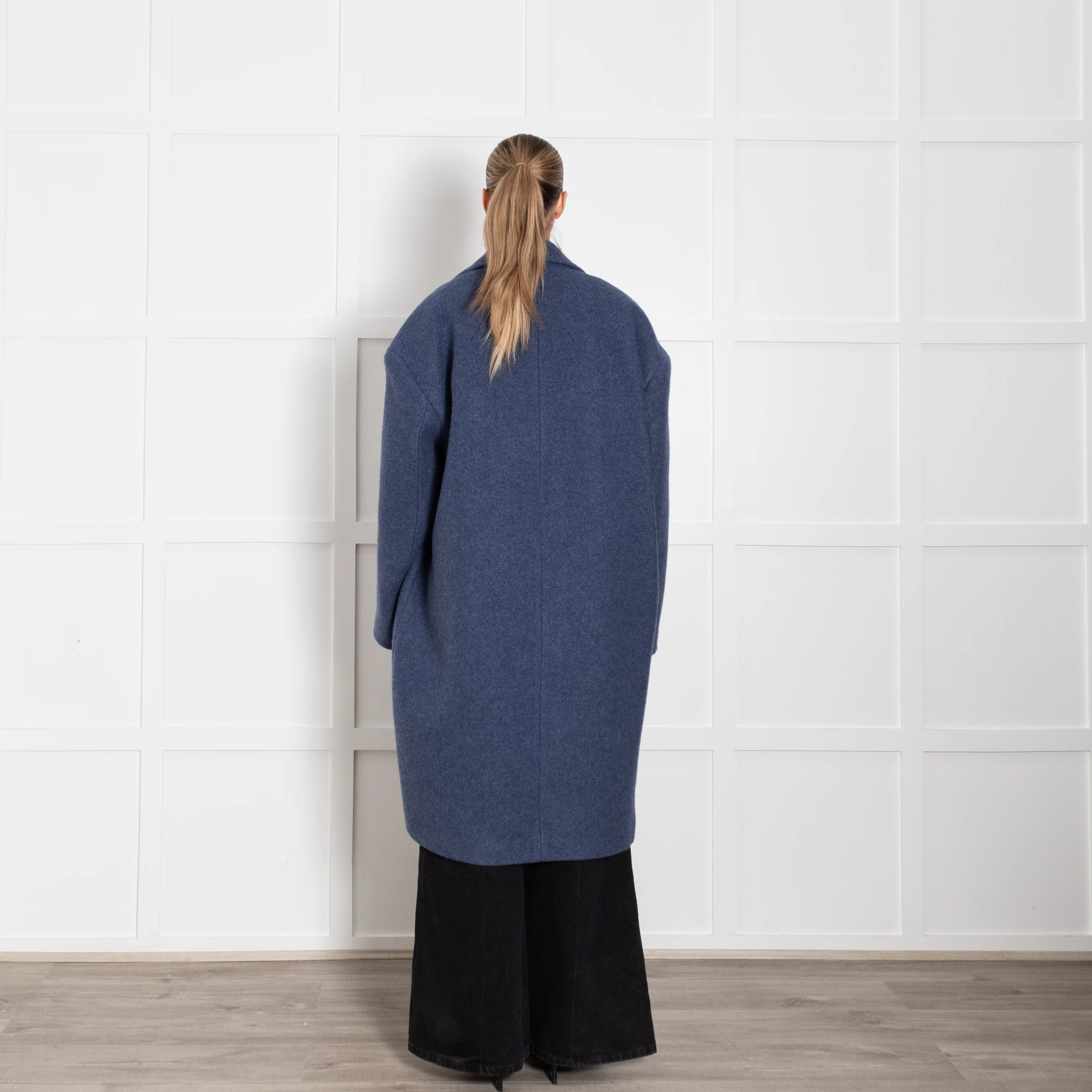 Raey Blue Oversized Coat - Image 5