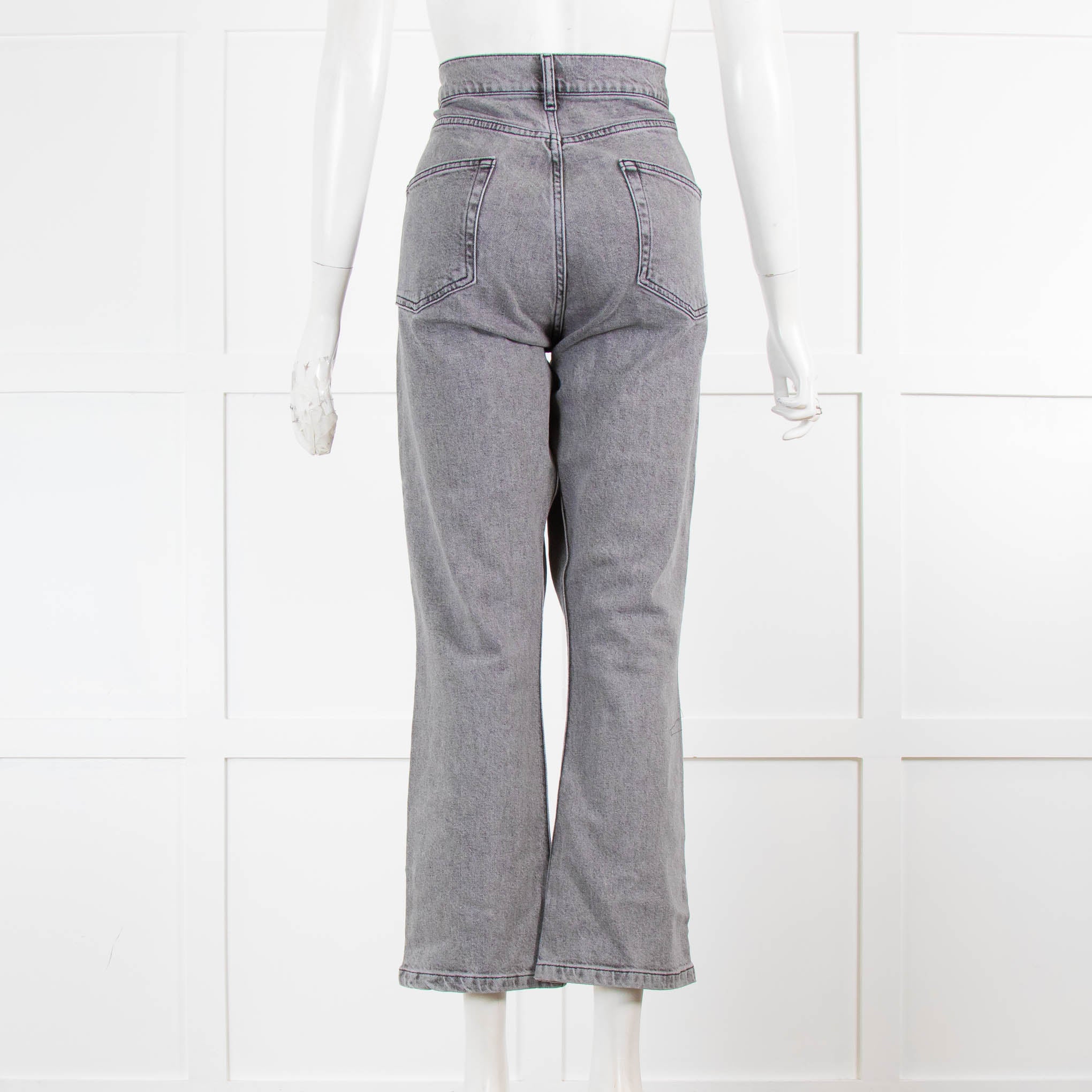 Raey Grey Straight Leg Jeans - Image 3