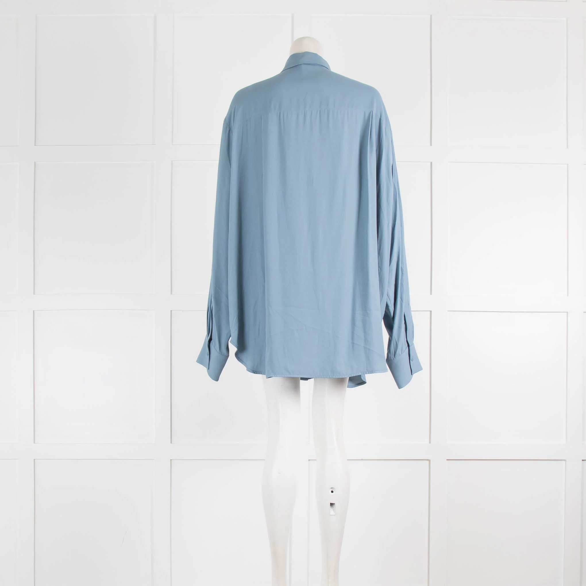 Raey Light Blue Viscose Mensey Shirt - Image 3