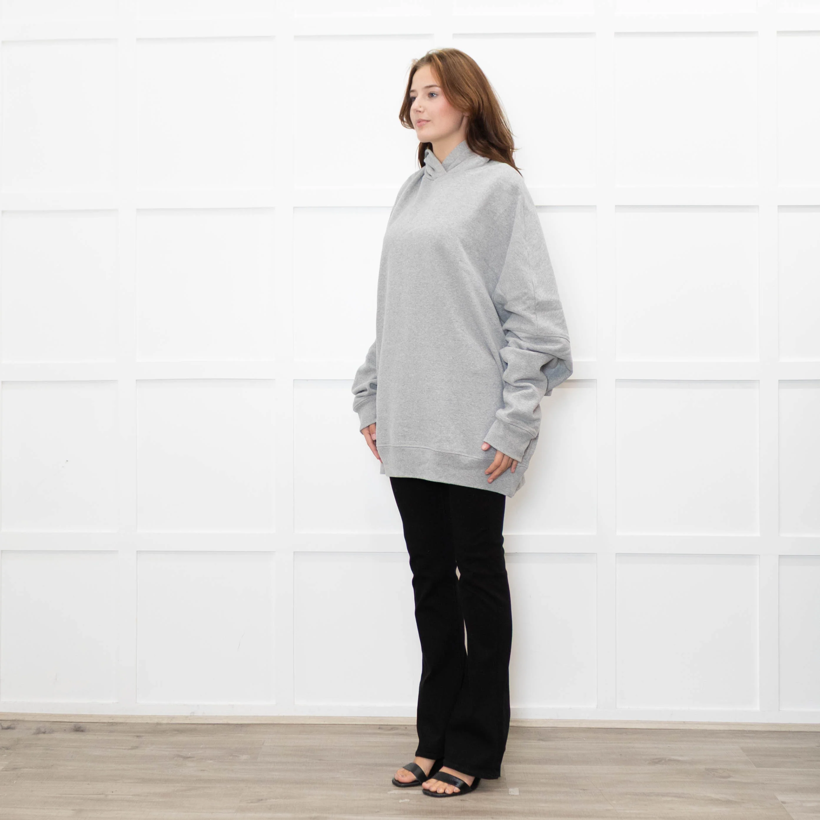 Raey Oversized Grey Hoodie - Image 3