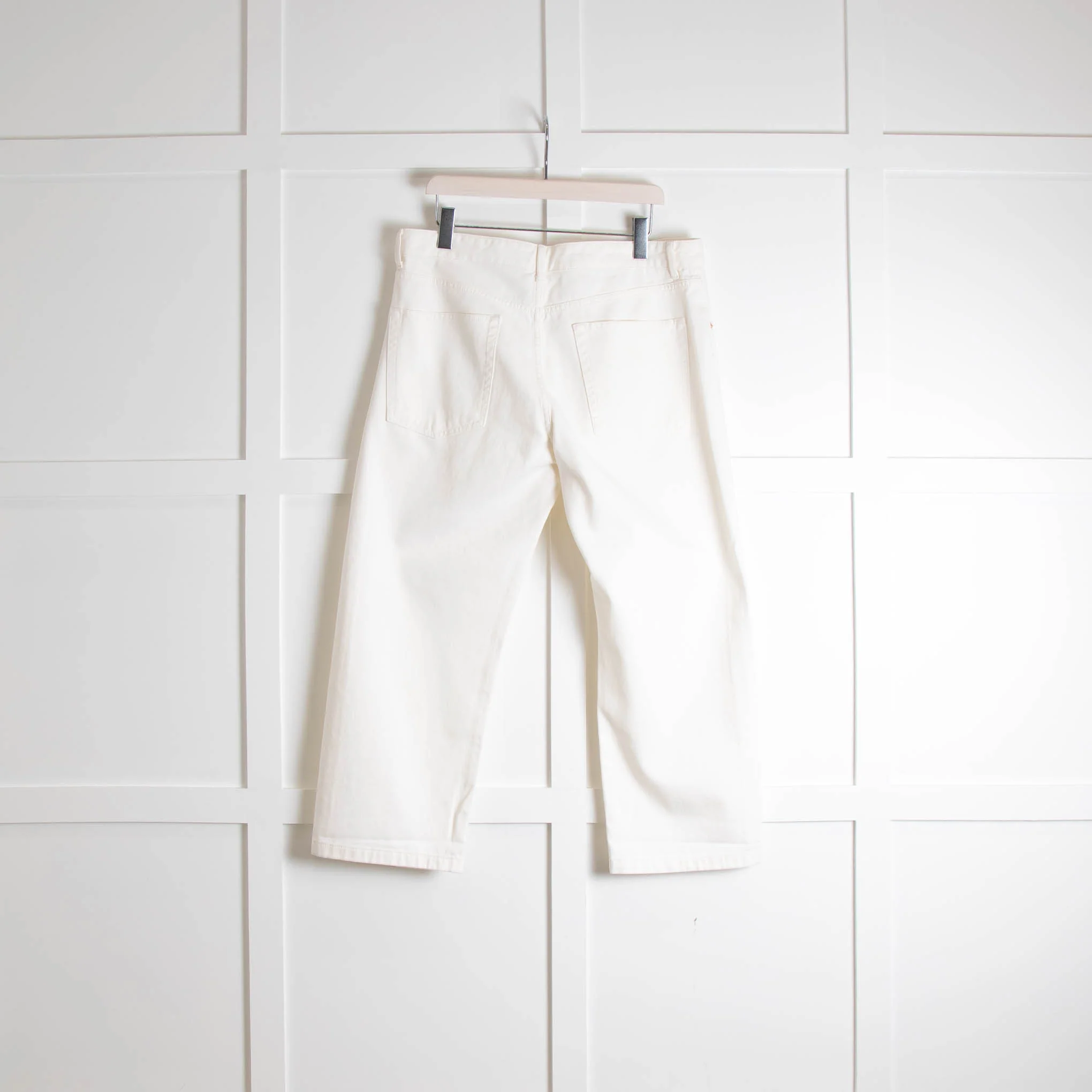 Raey White Crop Boyfriend Jeans - Image 2