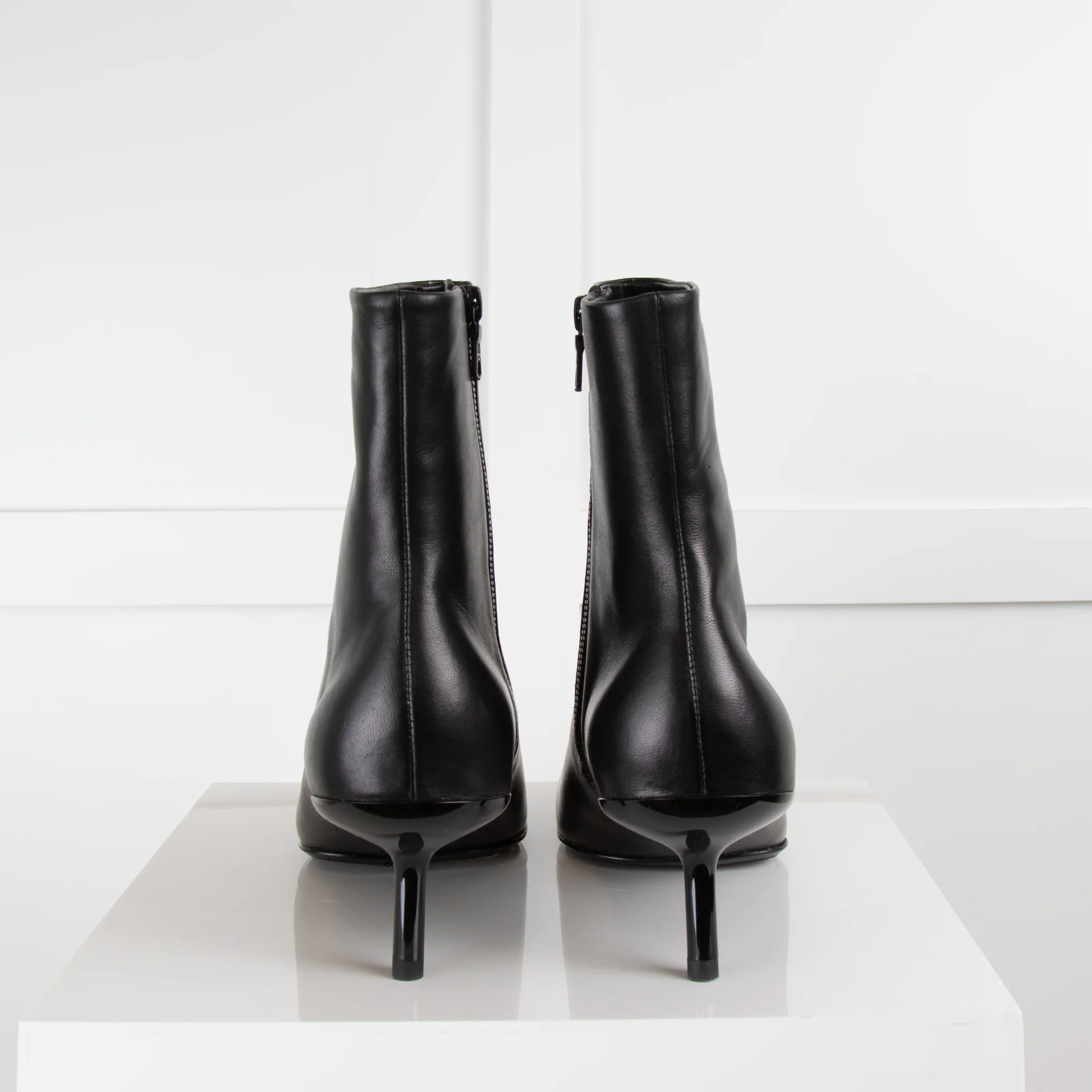 Rag and Bone Black Rio Leather Ankle Boots - Image 4