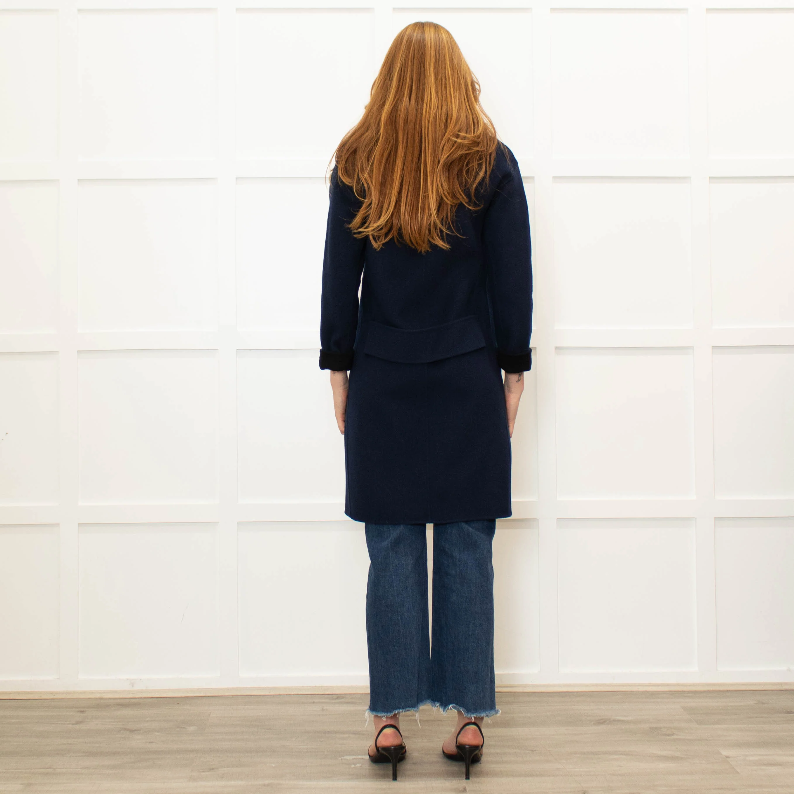 Rag & Bone Blue And Black Reversible Coat - Image 5
