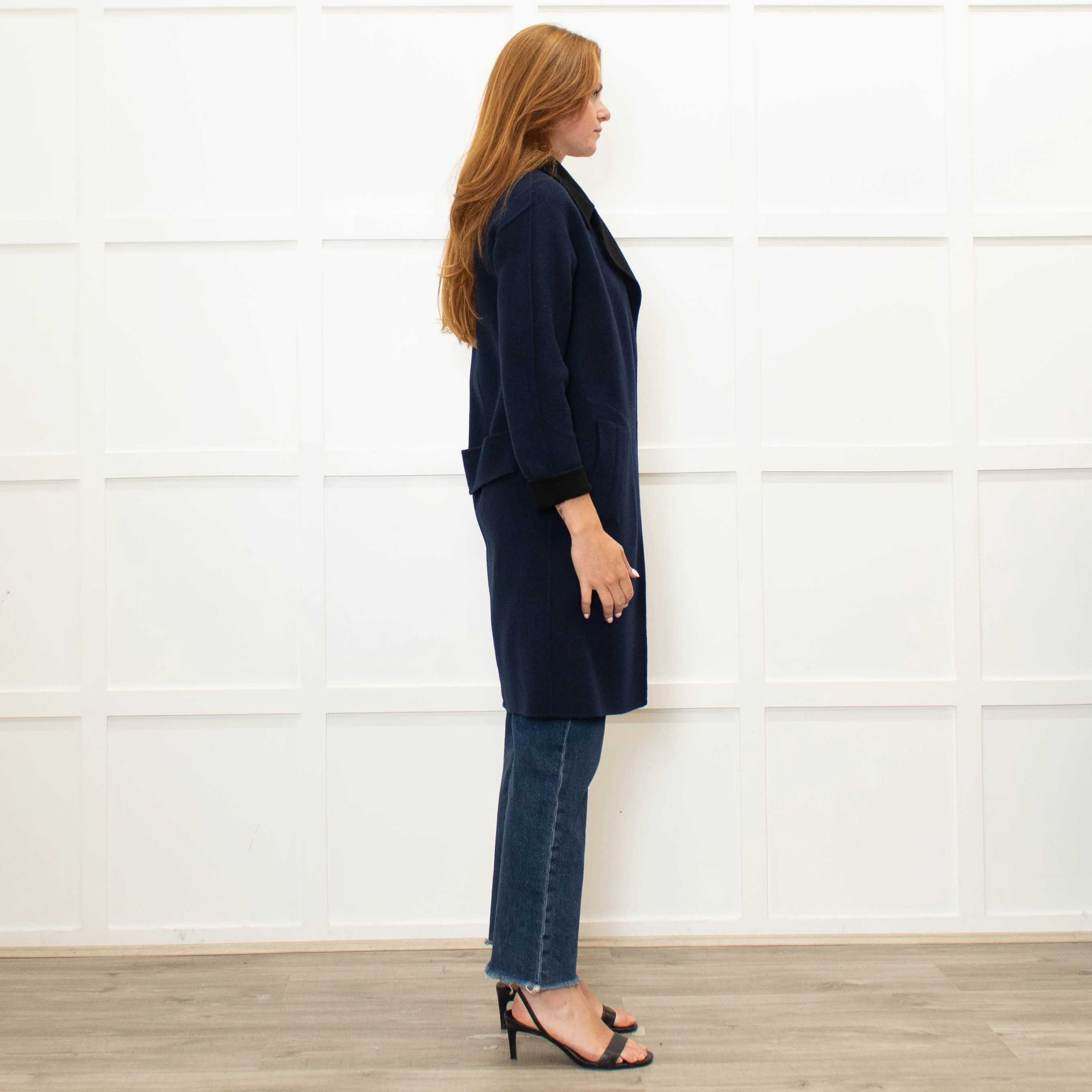 Rag & Bone Blue And Black Reversible Coat - Image 6