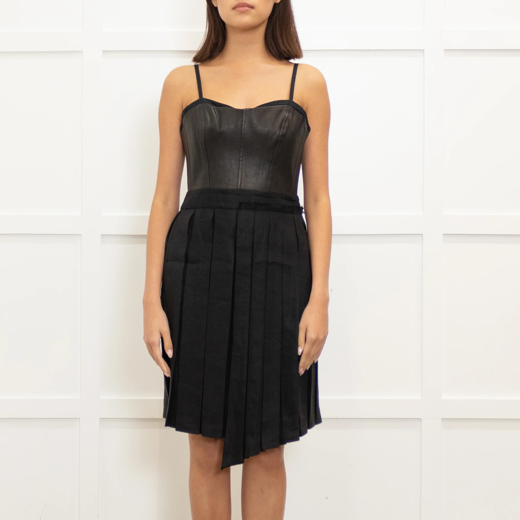 Rag & Bone Dress With Lambs Leather Top & Silk Skirt - Image 2