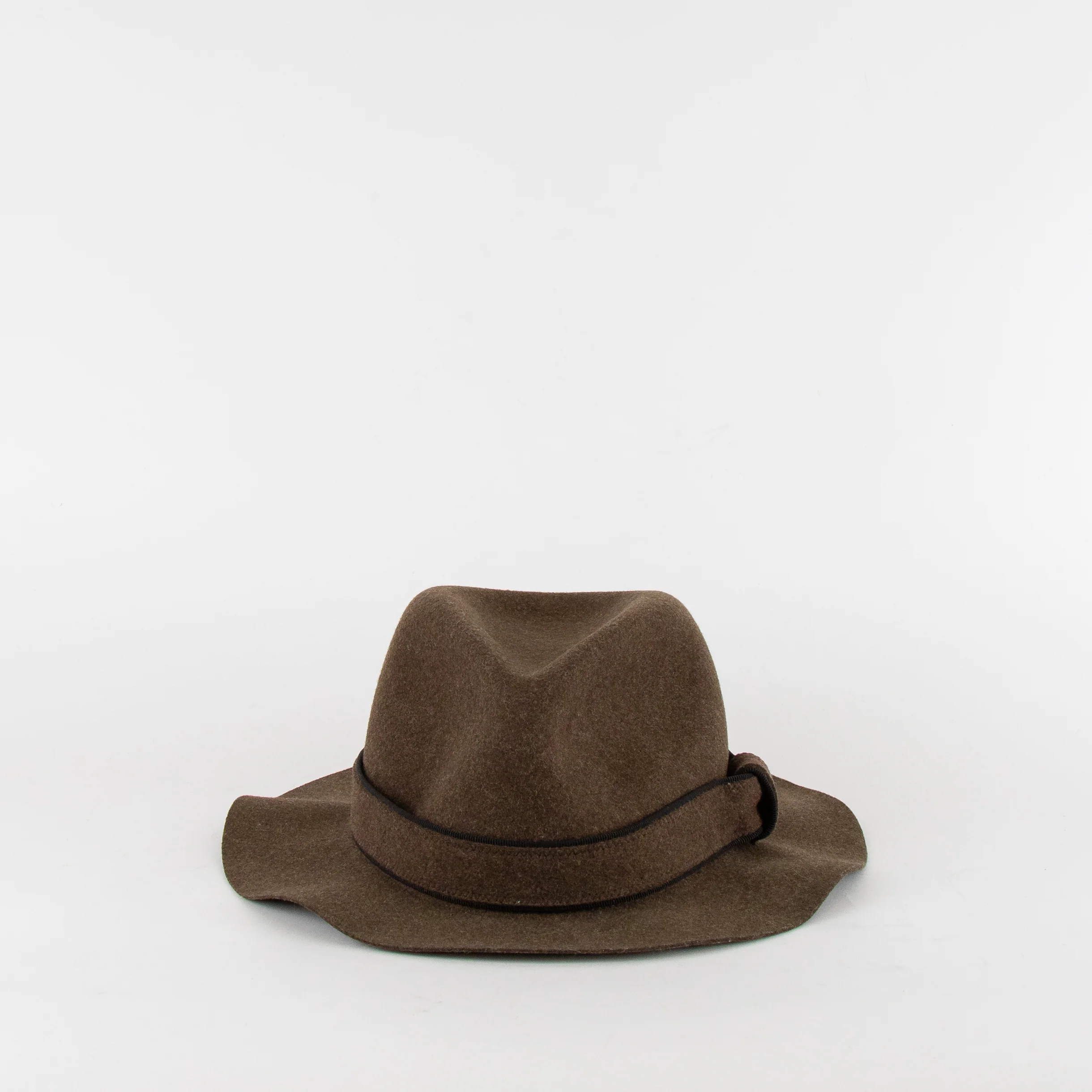 Rag & Bone Khaki Fedora Wool Hat - Image 2