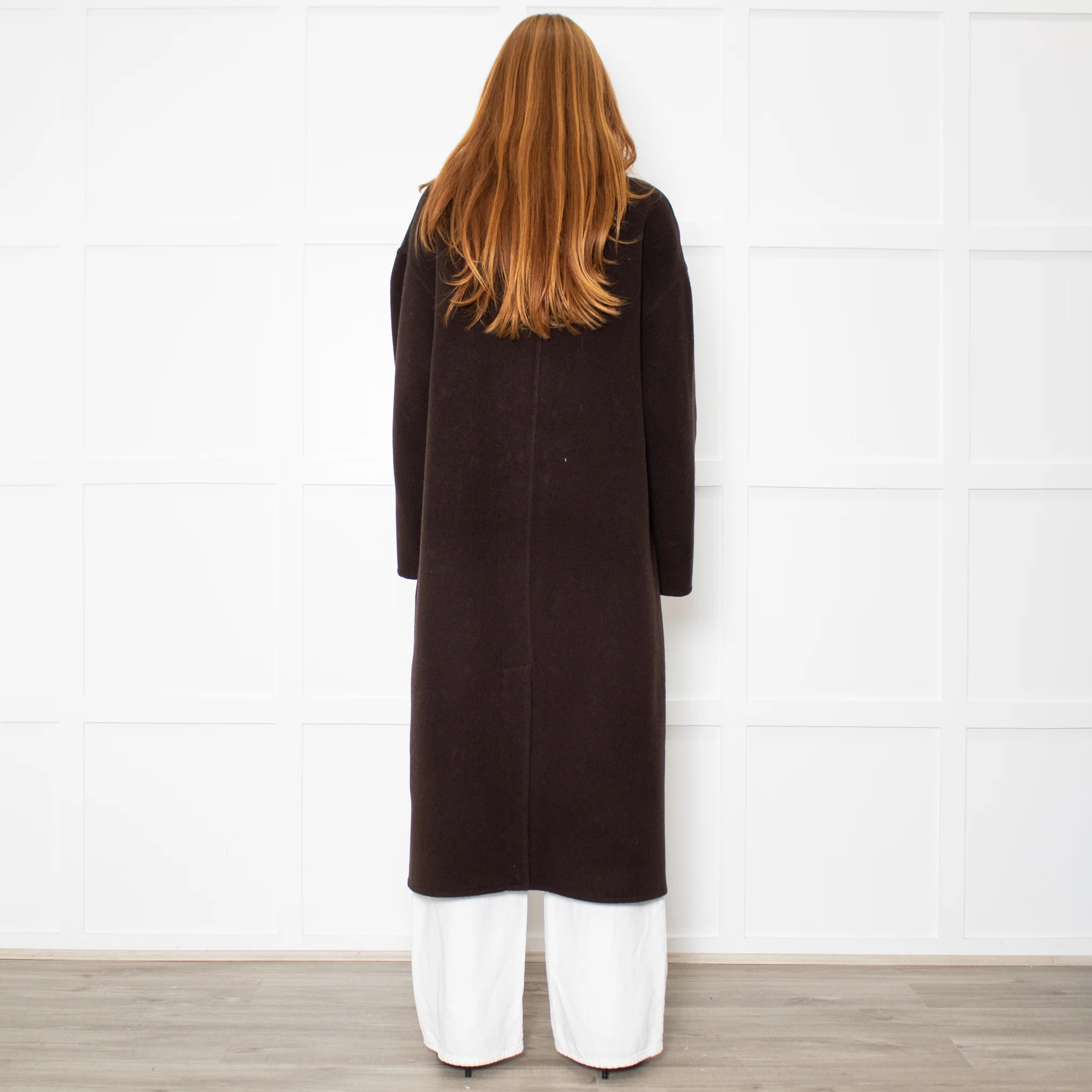Rag & Bone Manteco Brown Wool Double Breasted Coat - Image 5