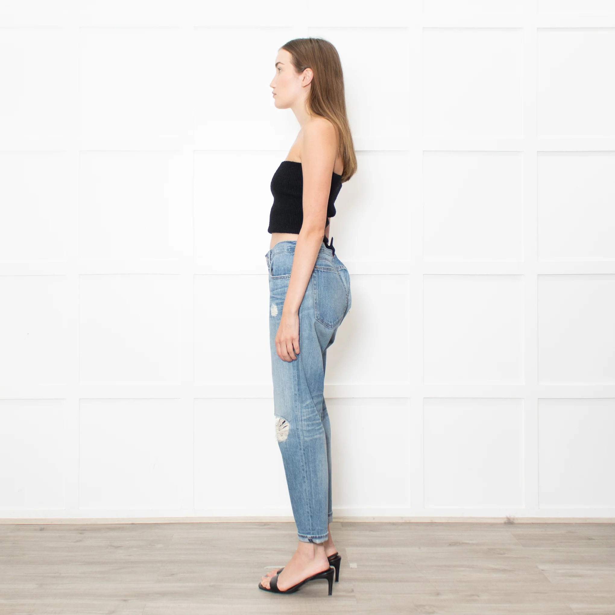 Rag & Bone Ripped Boyfriend Jeans - Image 4