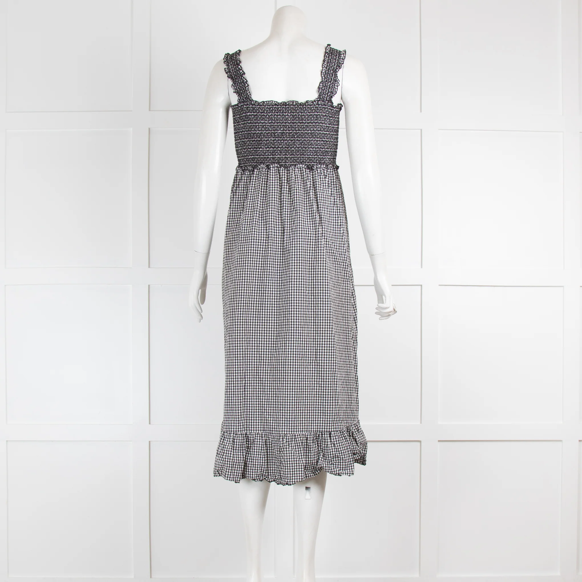 Rails Black and White Gingham Smock Sundress - Image 3