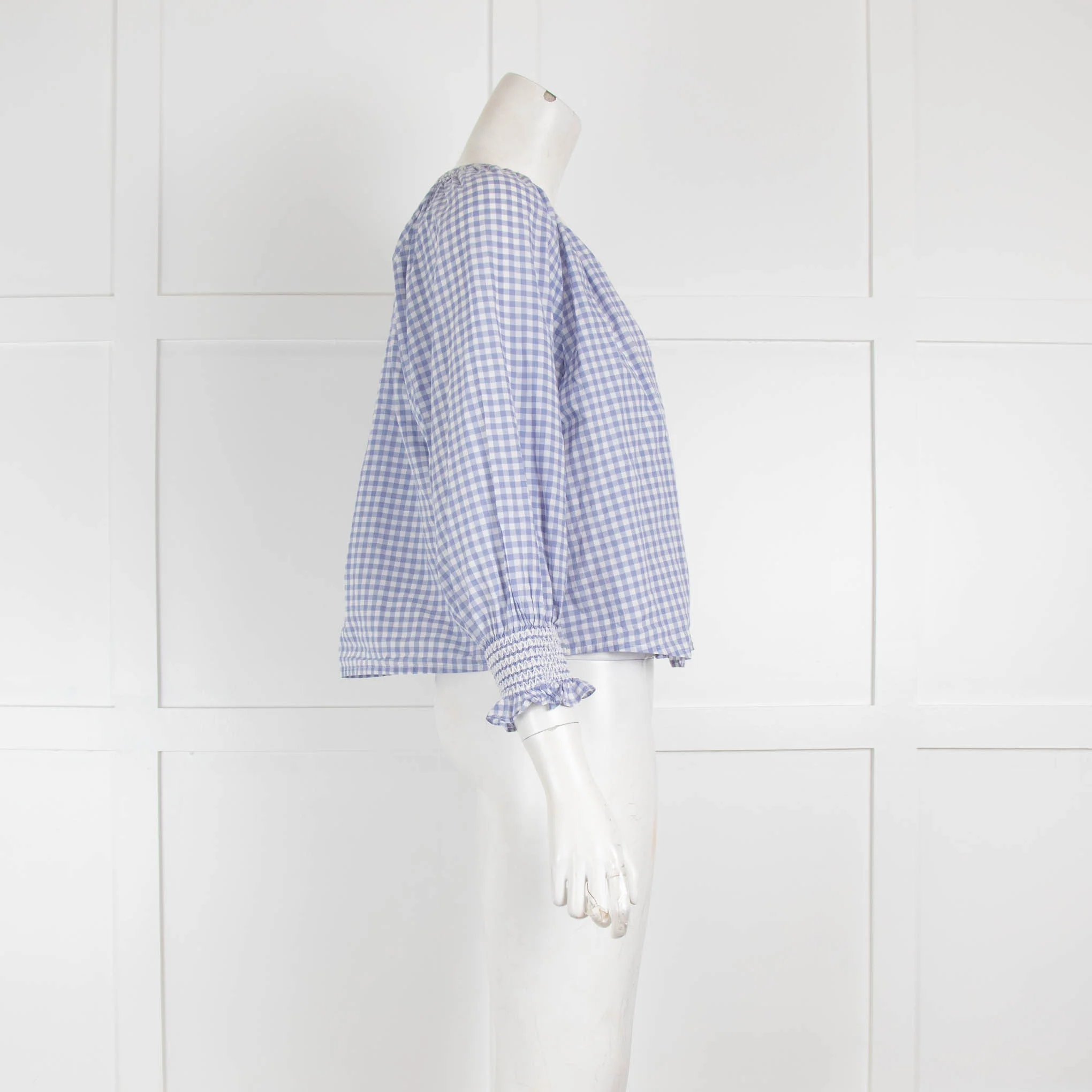 Rails Blue and White Gingham Blouse - Image 2