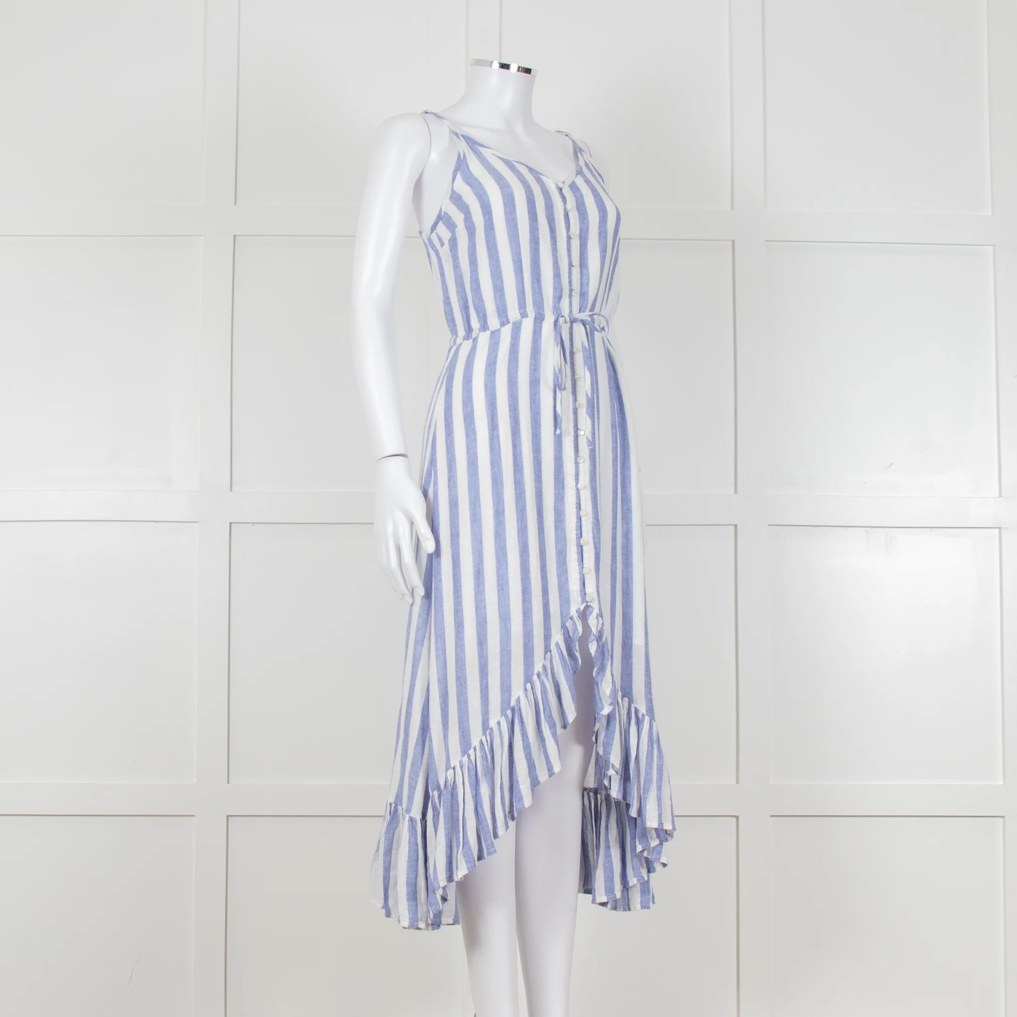 Rails Blue And White Stripe Strappy Button Front Dress - Image 2