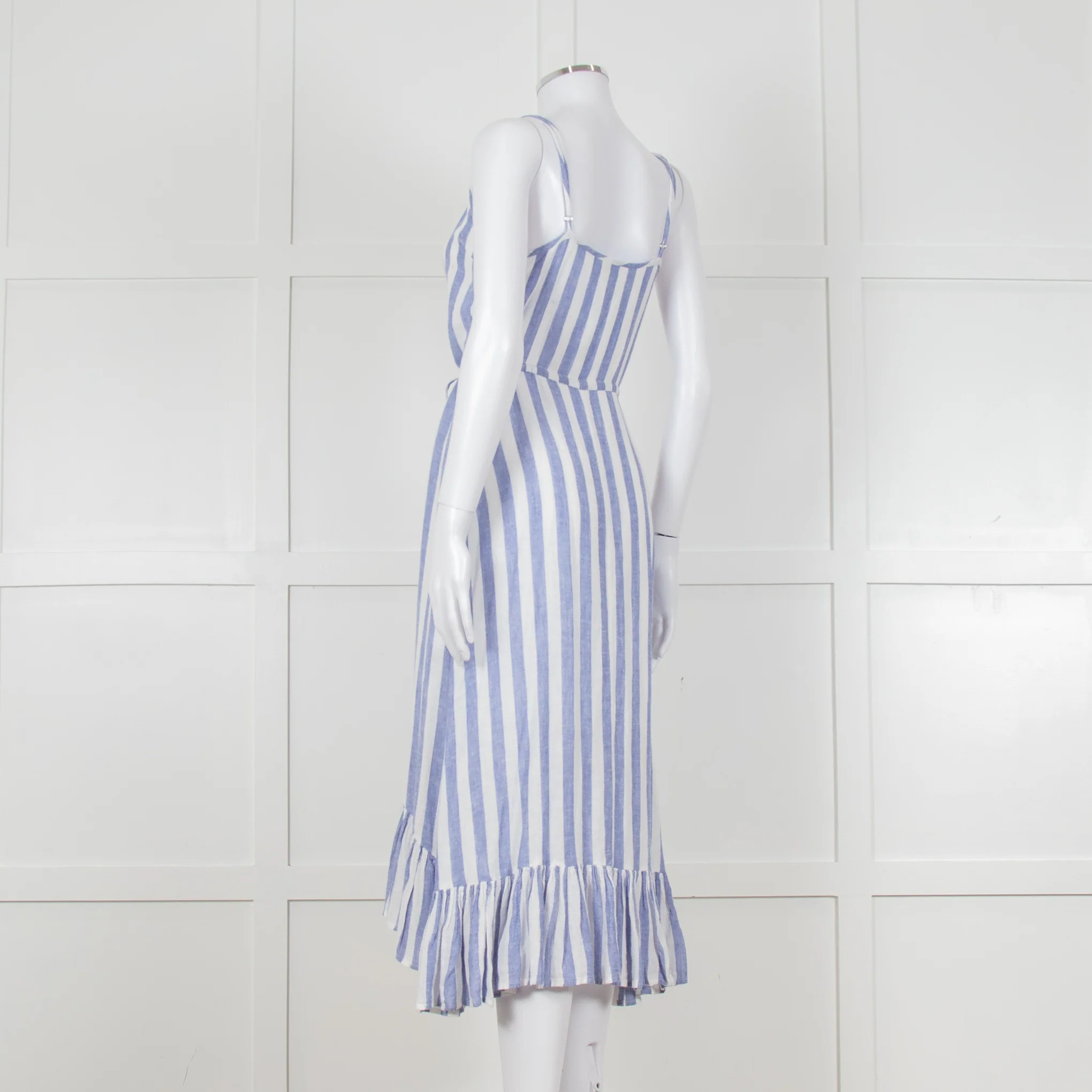 Rails Blue And White Stripe Strappy Button Front Dress - Image 6