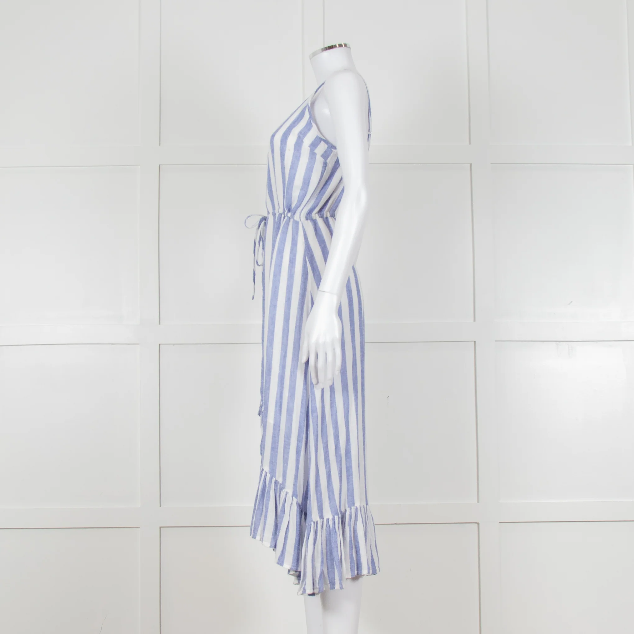 Rails Blue And White Stripe Strappy Button Front Dress - Image 7
