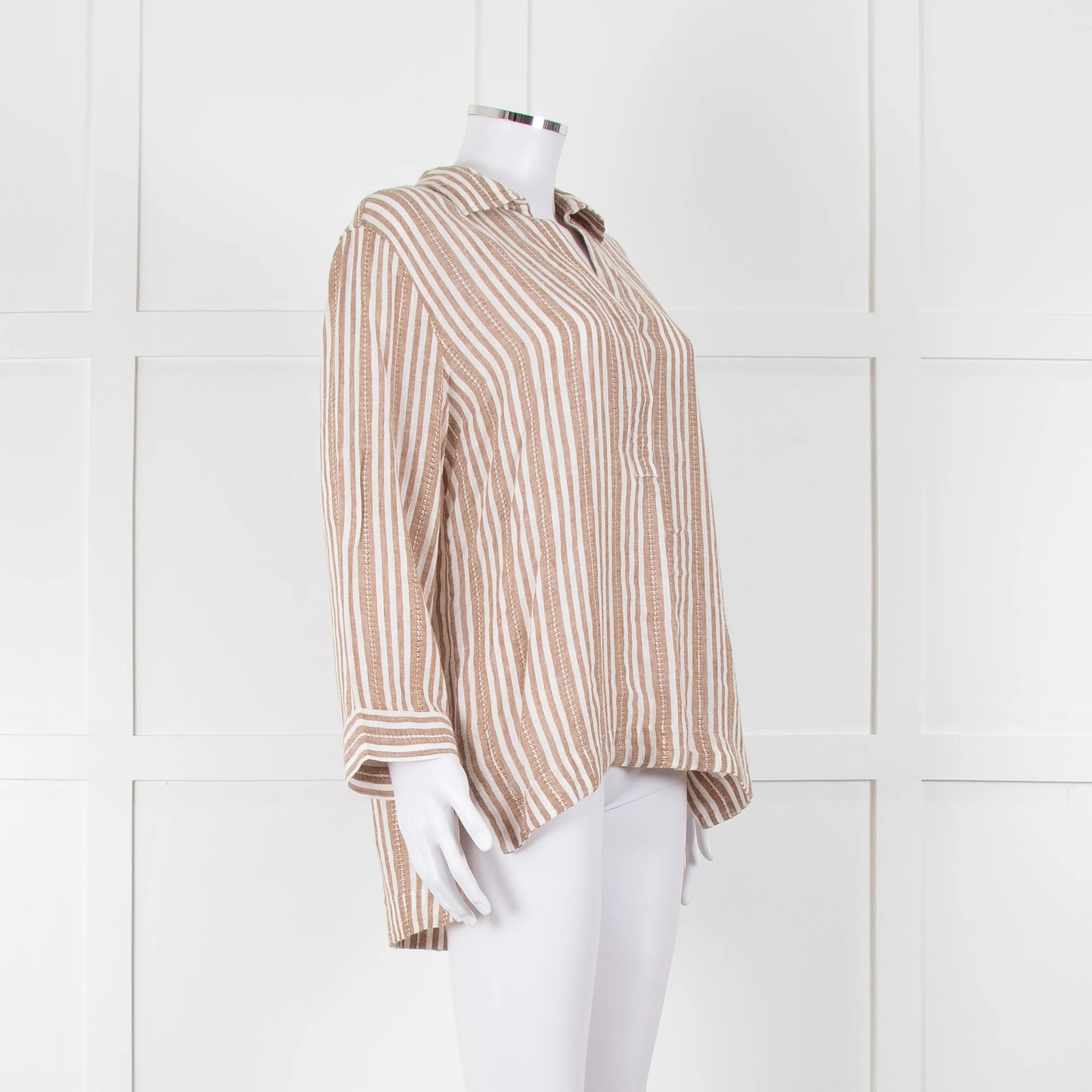 Rails Brown And White Kaftan Style Long Top - Image 2