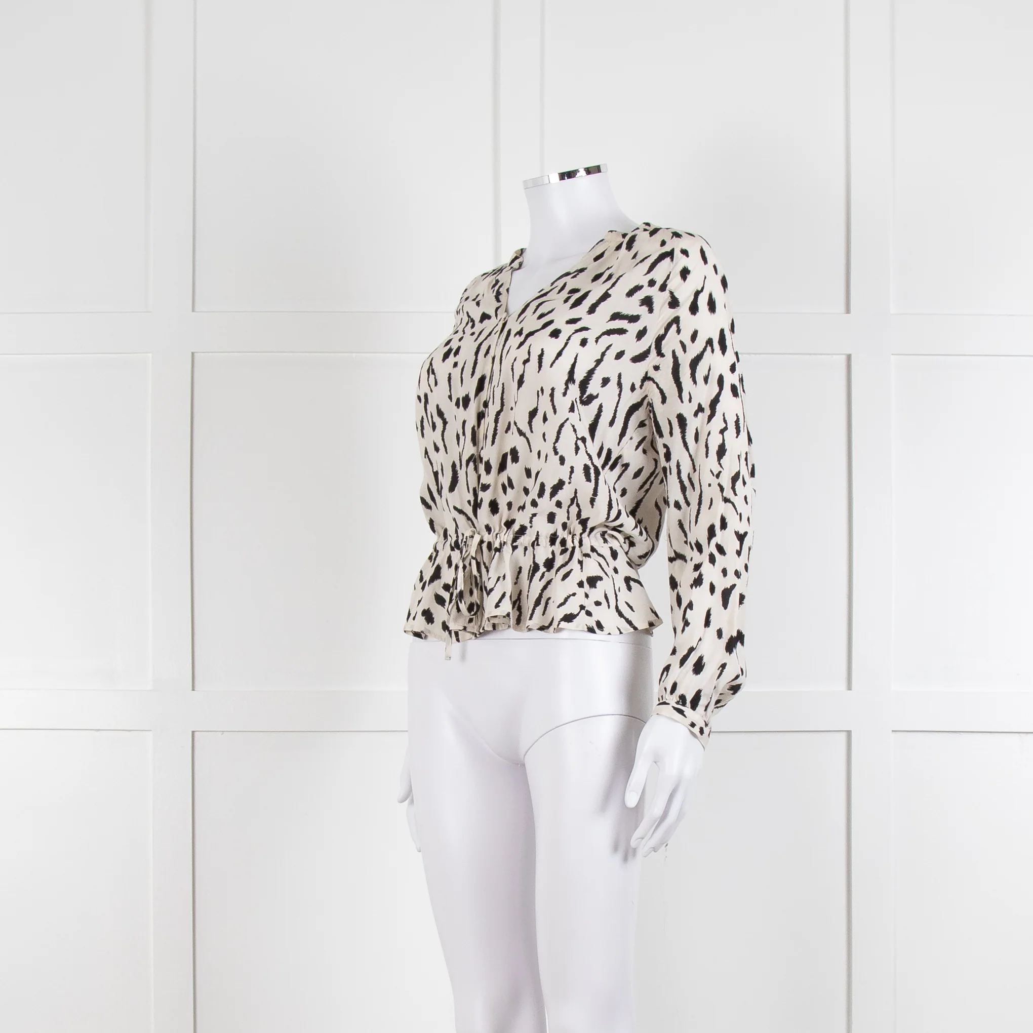 Rails Cream And Black Button Front Blouse - Image 8