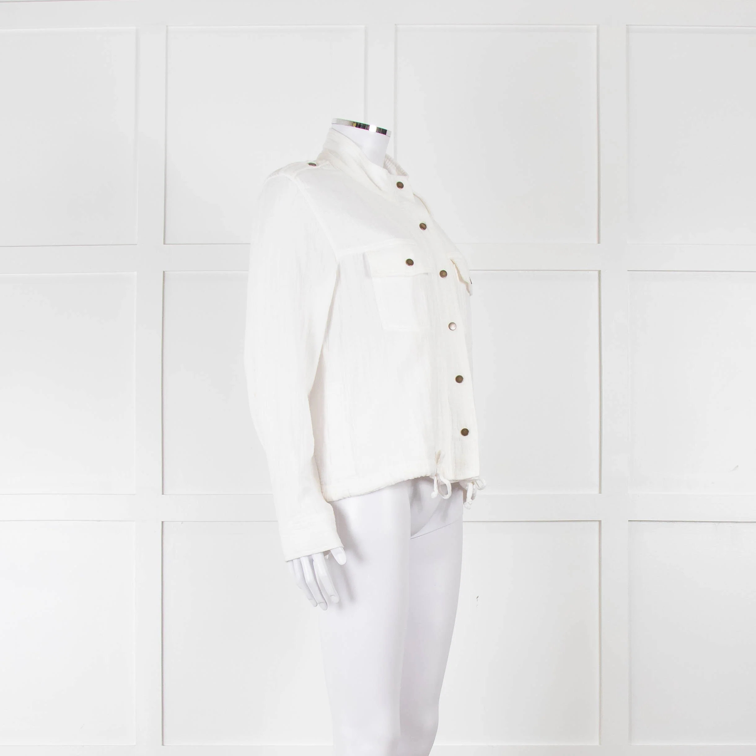 Rails Cream Cotton Cheesecloth Jacket - Image 2