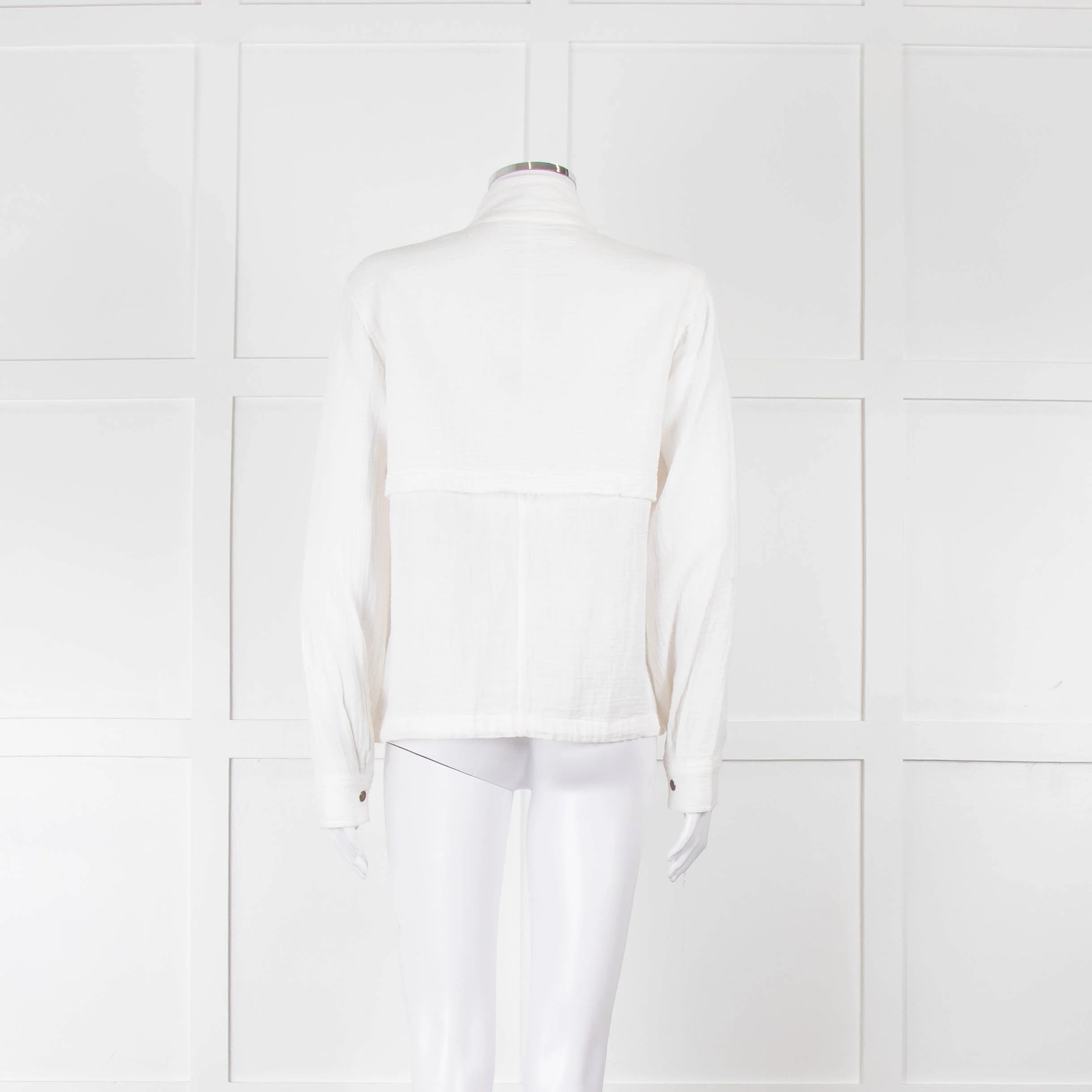 Rails Cream Cotton Cheesecloth Jacket - Image 5