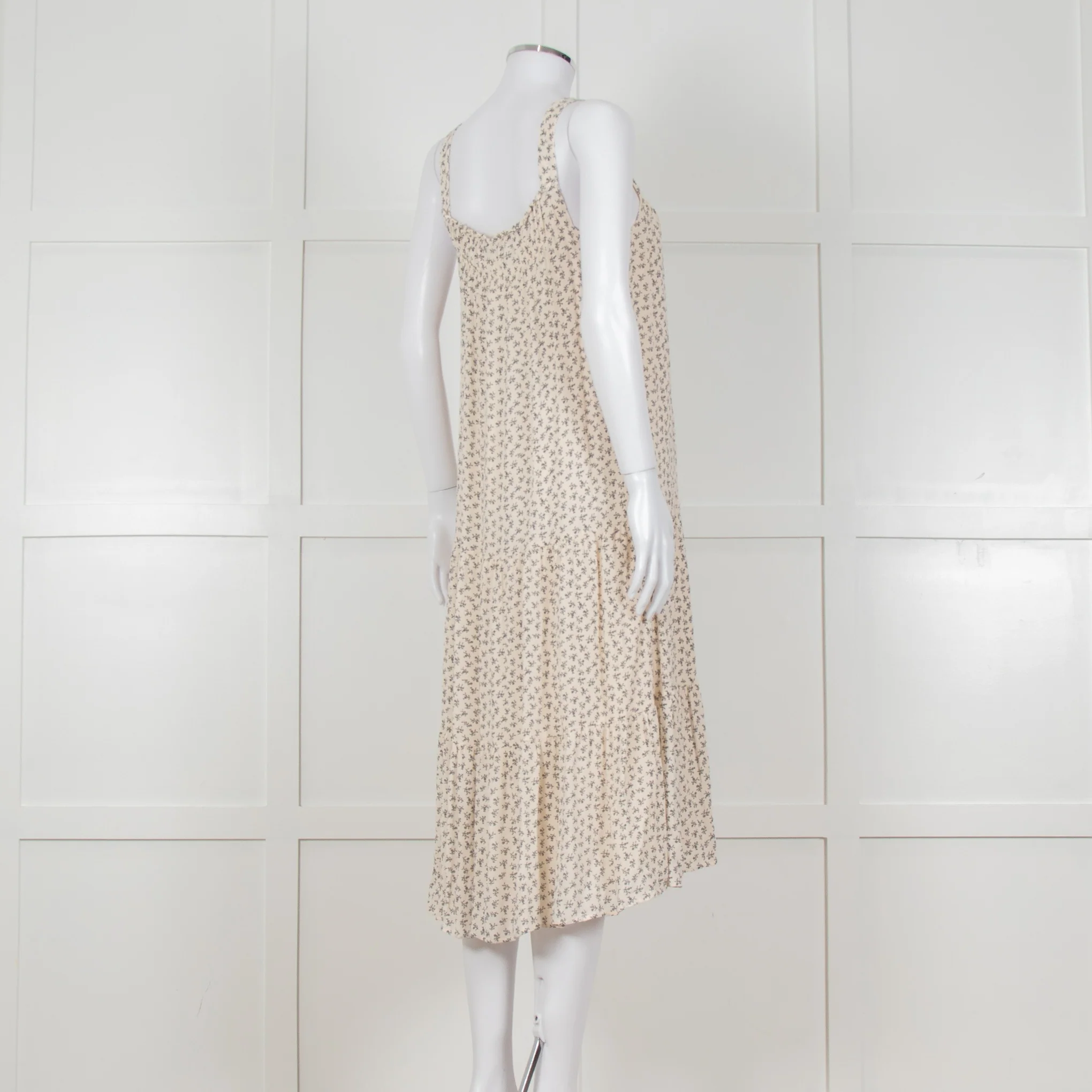 Rails Cream Sundress With Black Small Floral Print - Image 4