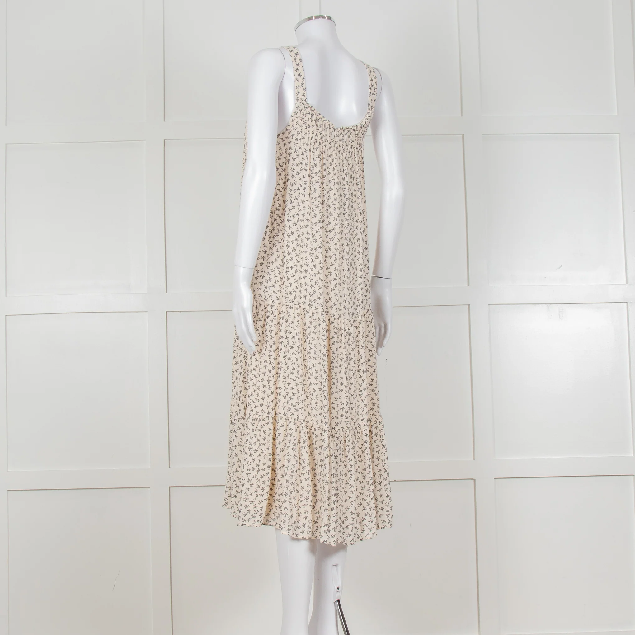 Rails Cream Sundress With Black Small Floral Print - Image 6