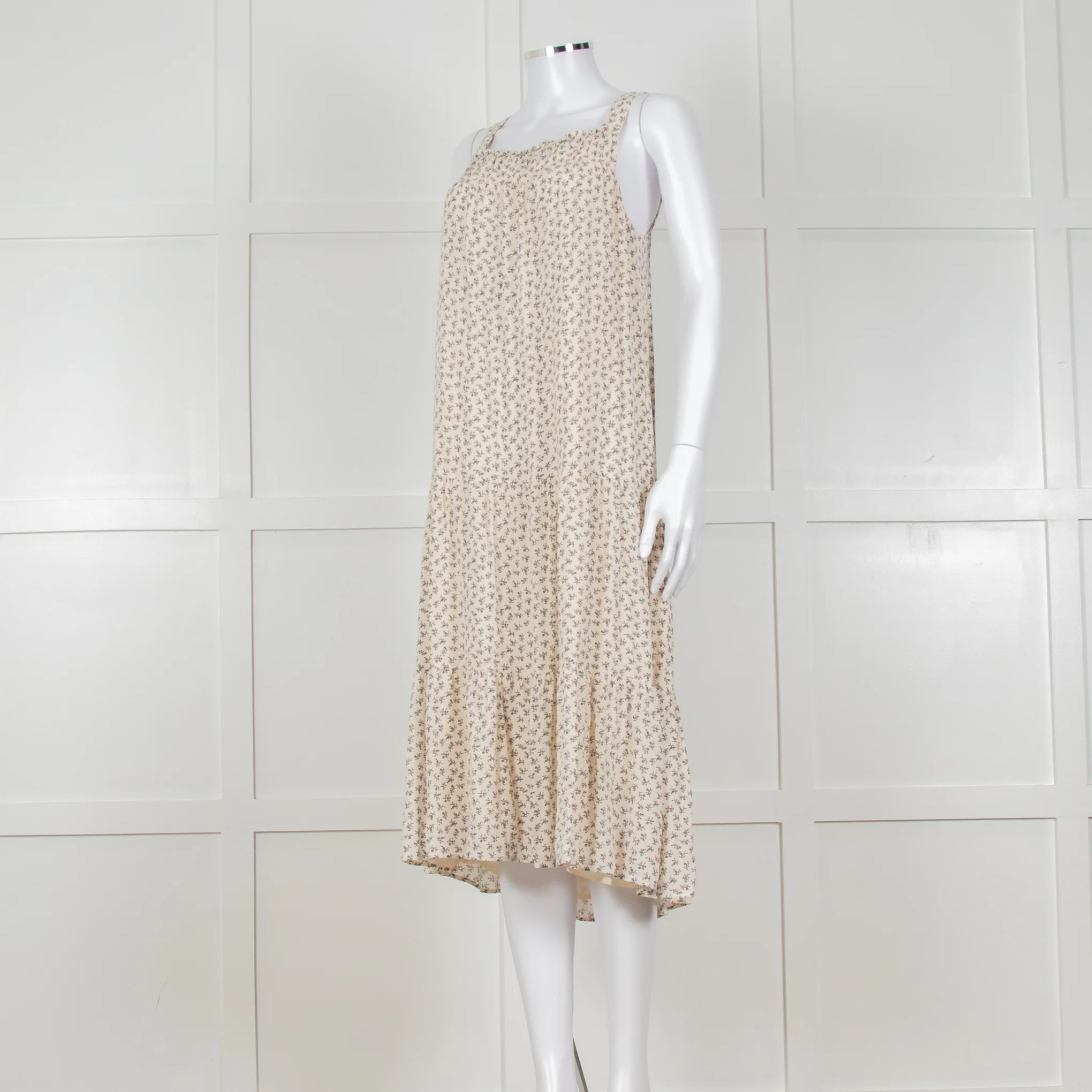 Rails Cream Sundress With Black Small Floral Print - Image 8