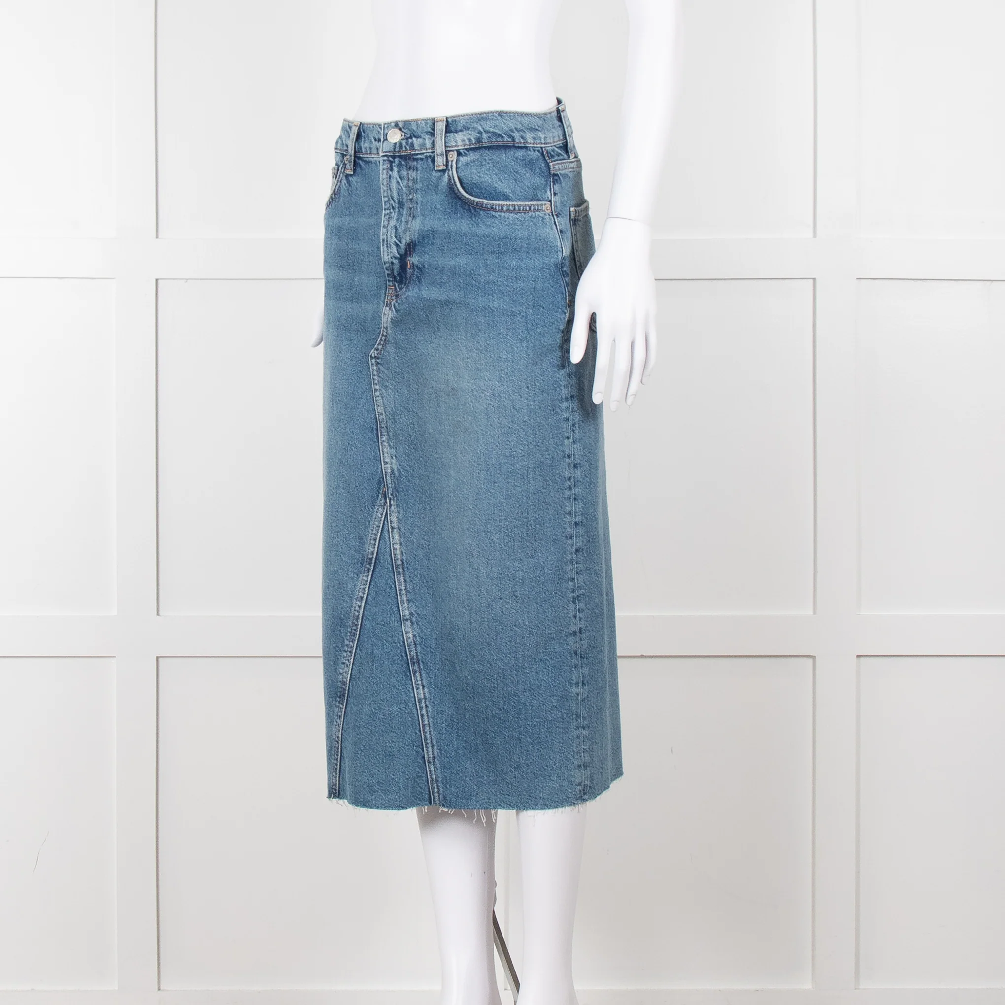 Rails Denim Midi Skirt - Image 8