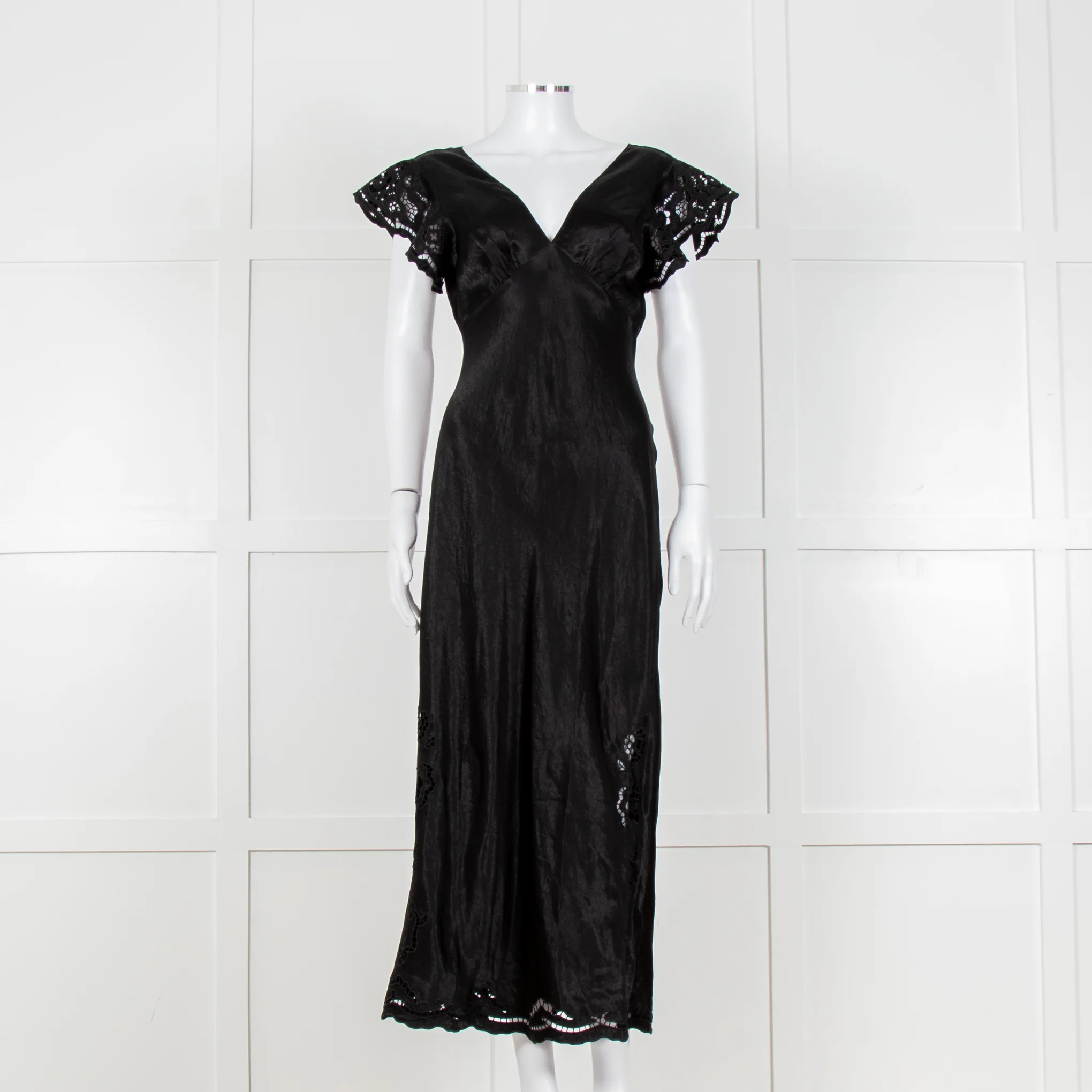 Rails McKenna Black Eyelet Maxi Dress