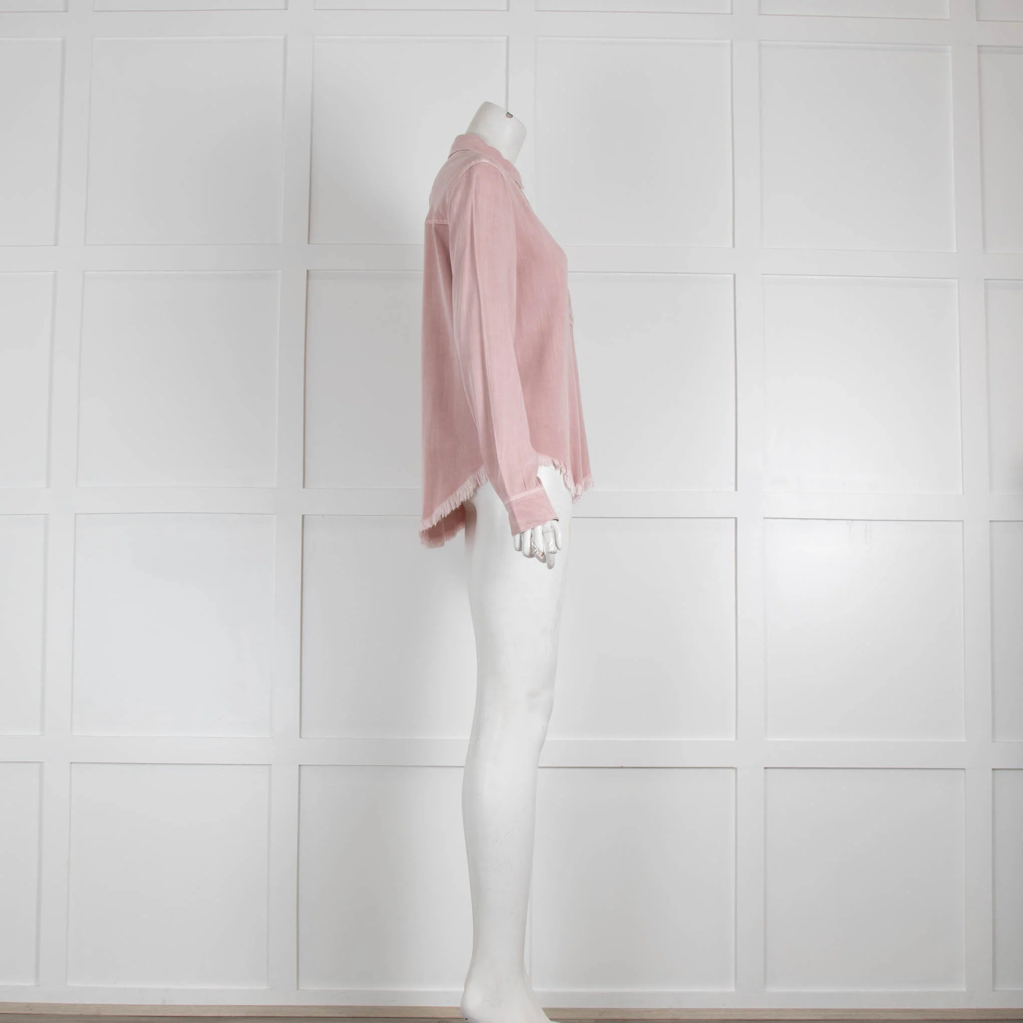 Rails Pink Shirt with Frayed Edges - Image 2
