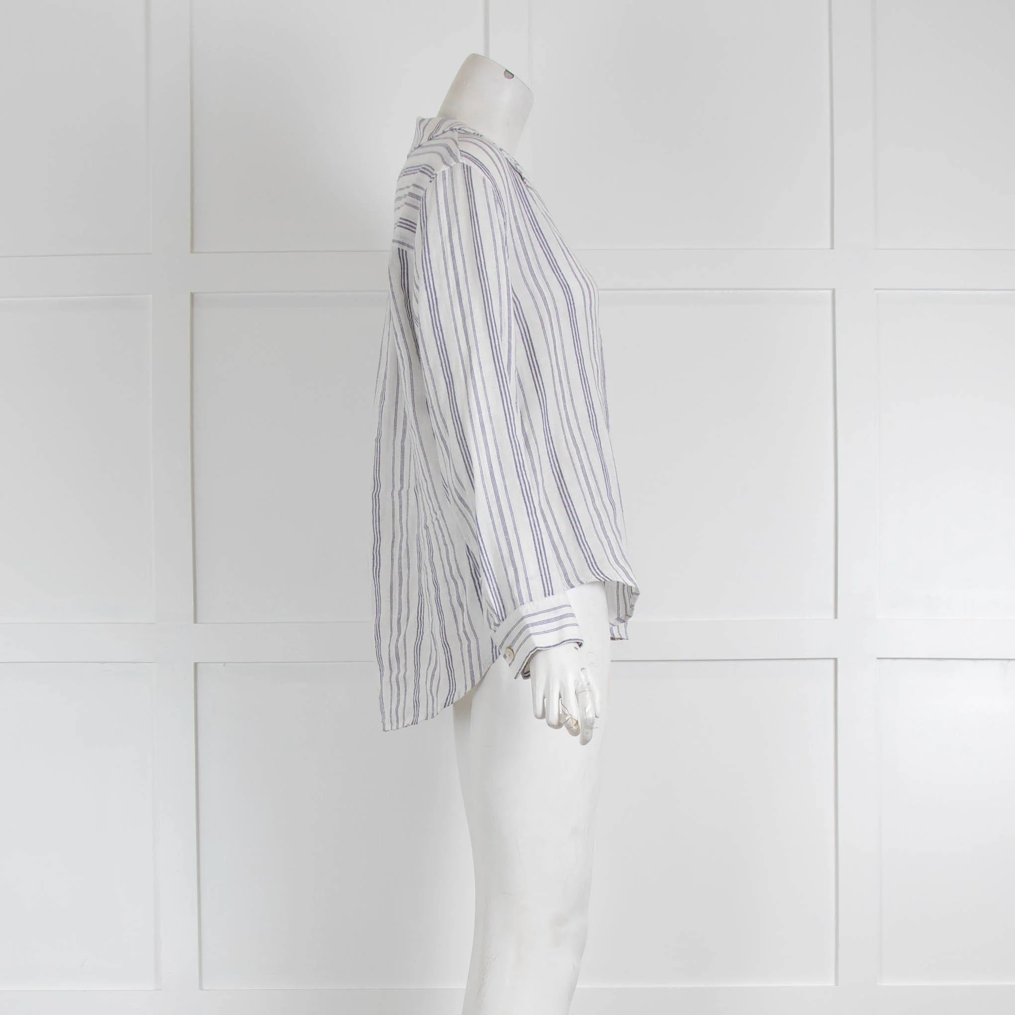 Rails Savannah  Blue/White Striped Shirt - Image 2