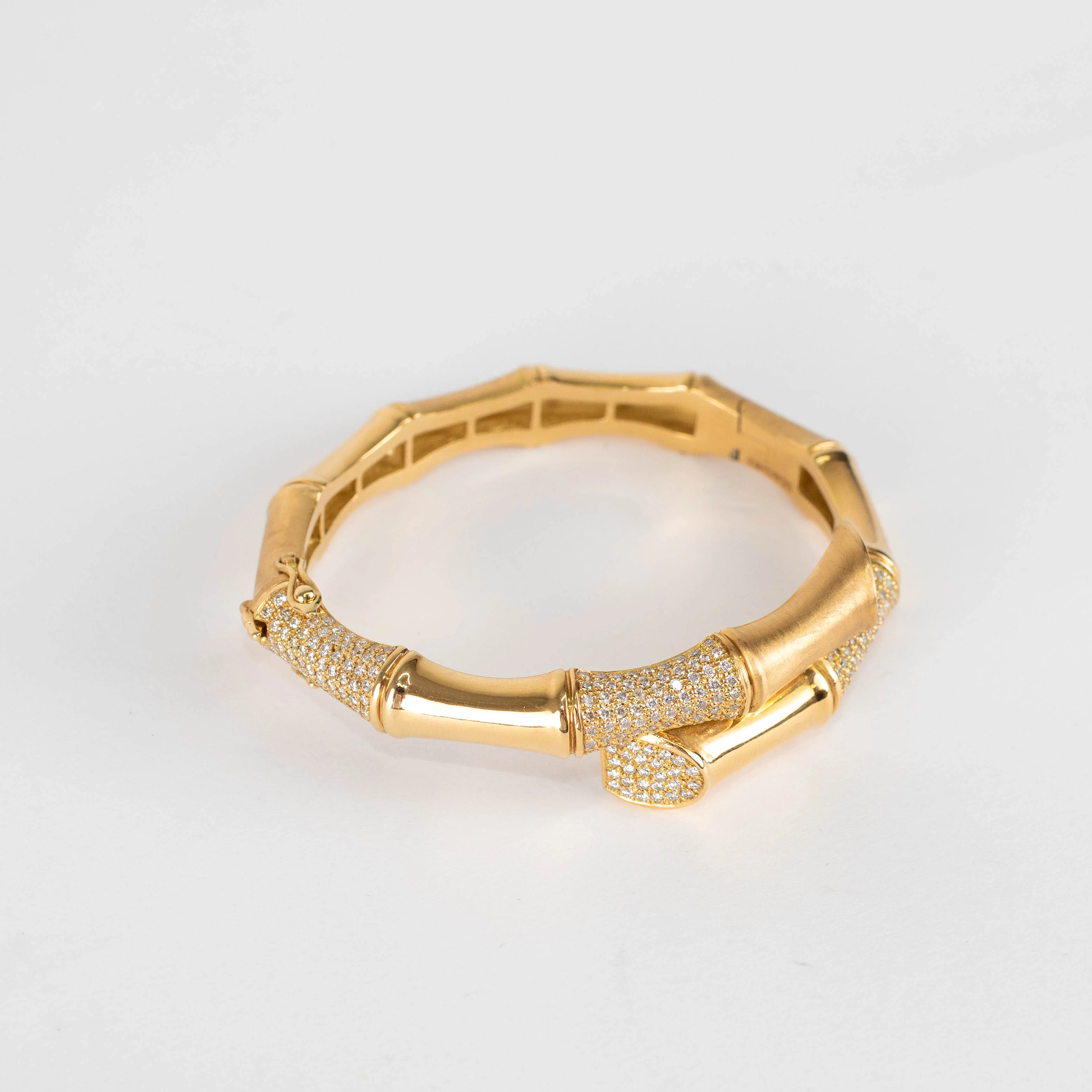 Rainbow K Bamboo XL Bracelet with White Diamonds - Image 4
