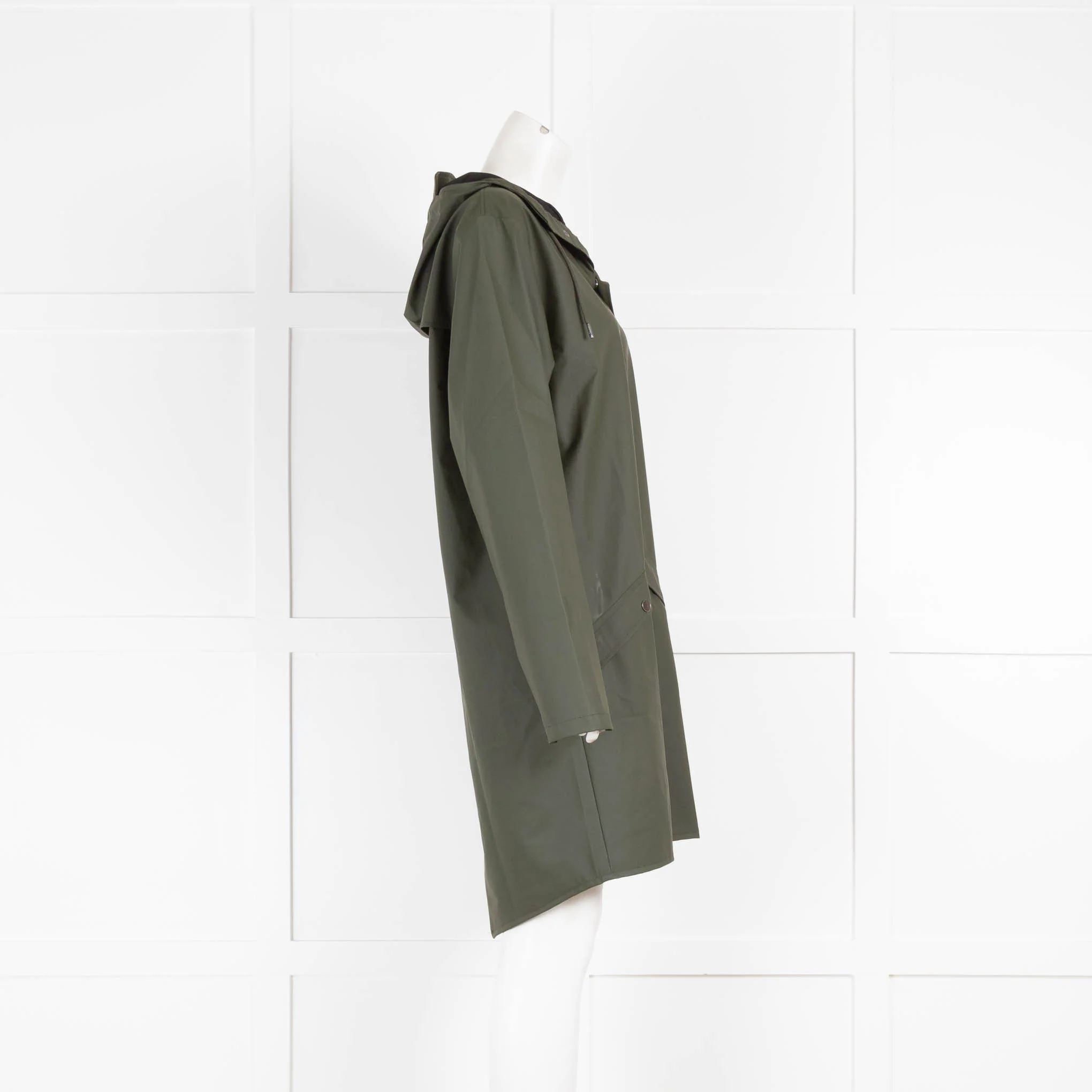 Rains Khaki Waterproof Jacket - Image 2