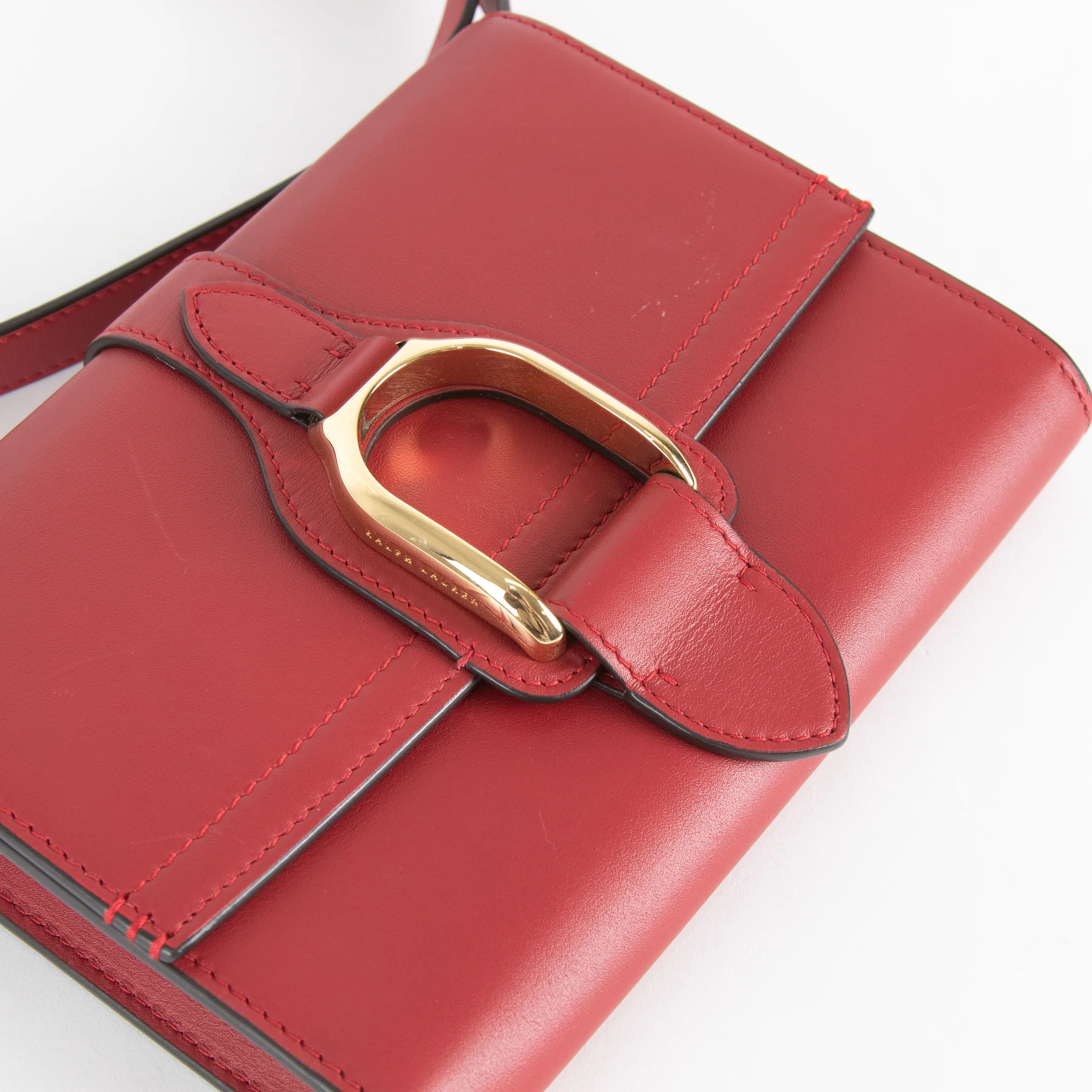 Ralph Lauren Red Wellington Crossbody Bag - Image 5