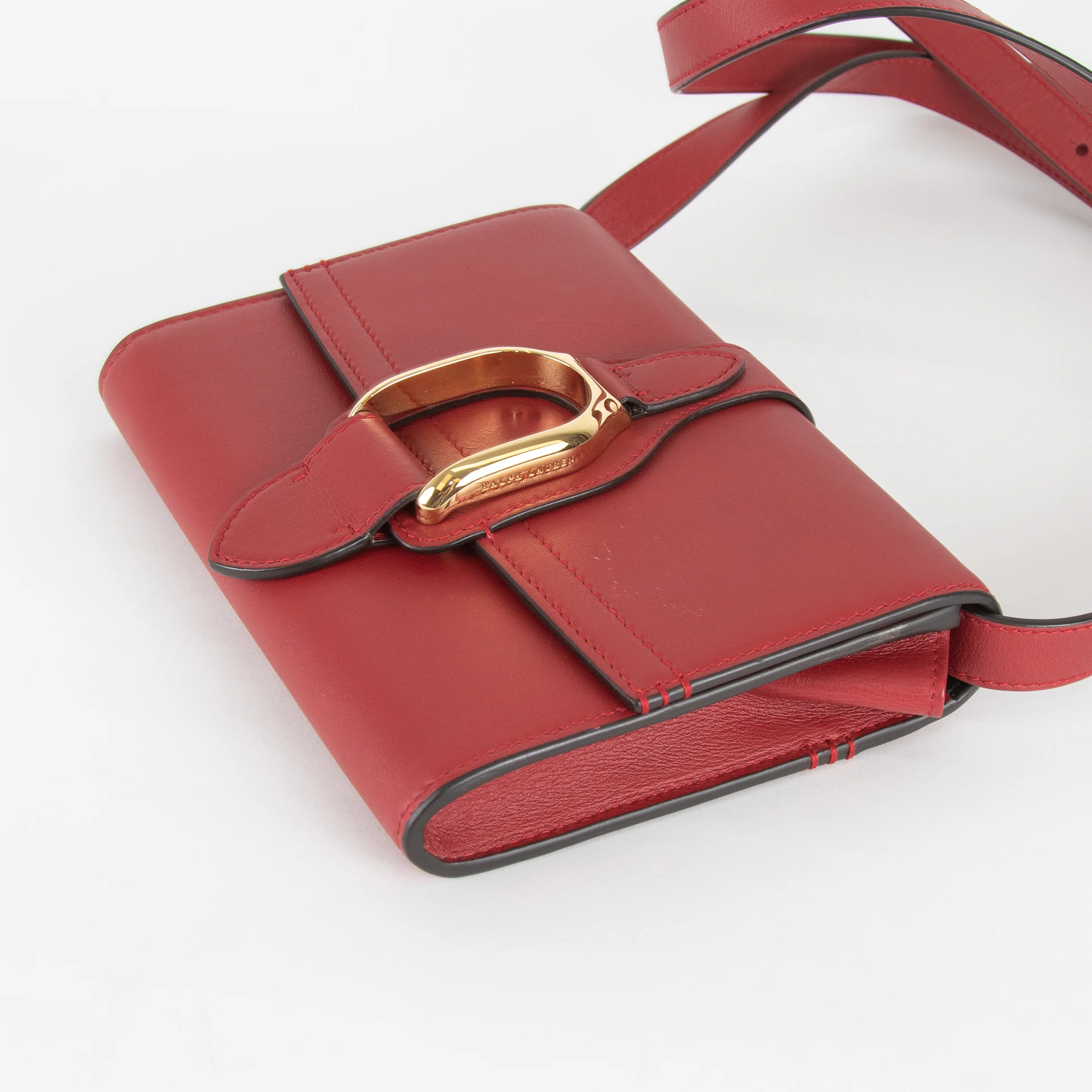 Ralph Lauren Red Wellington Crossbody Bag - Image 7