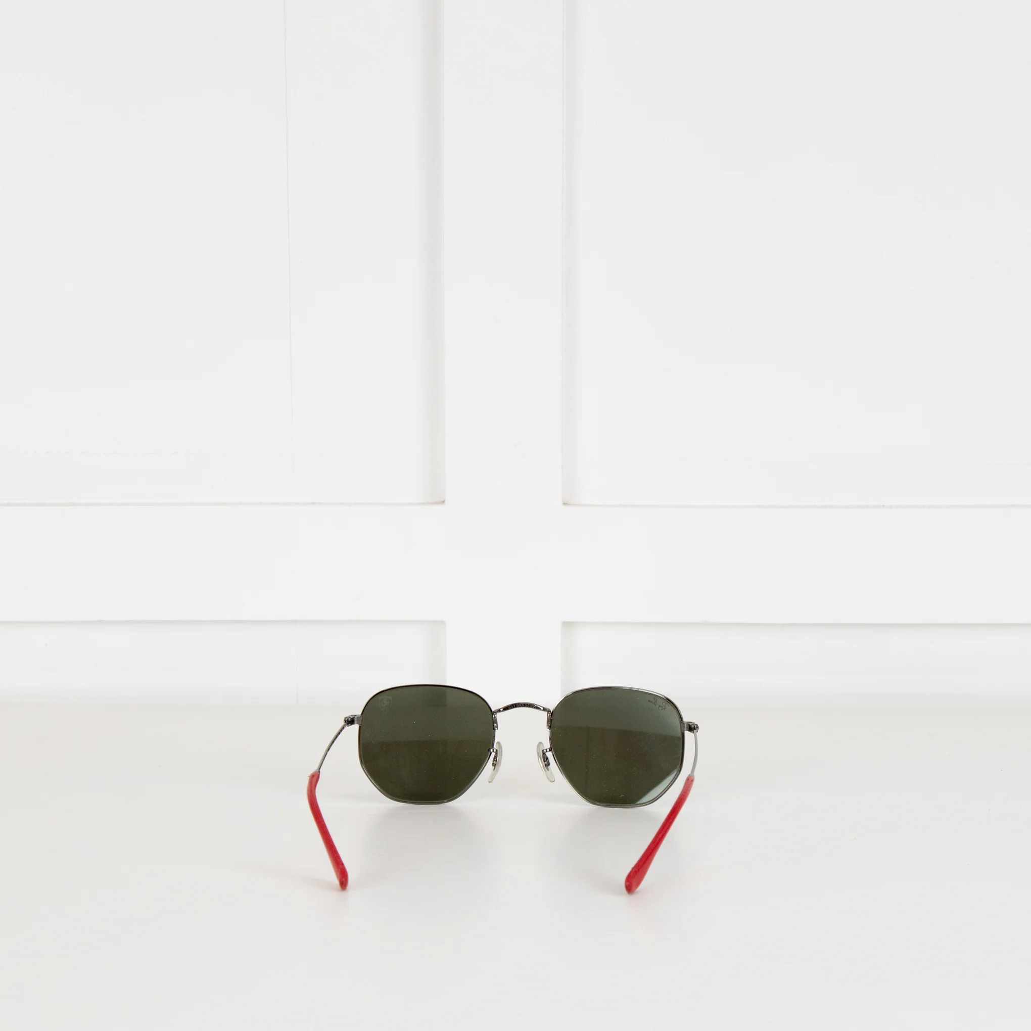 Ray-Ban Ferrari Black Round Hexagonal Frame Sunglasses - Image 4