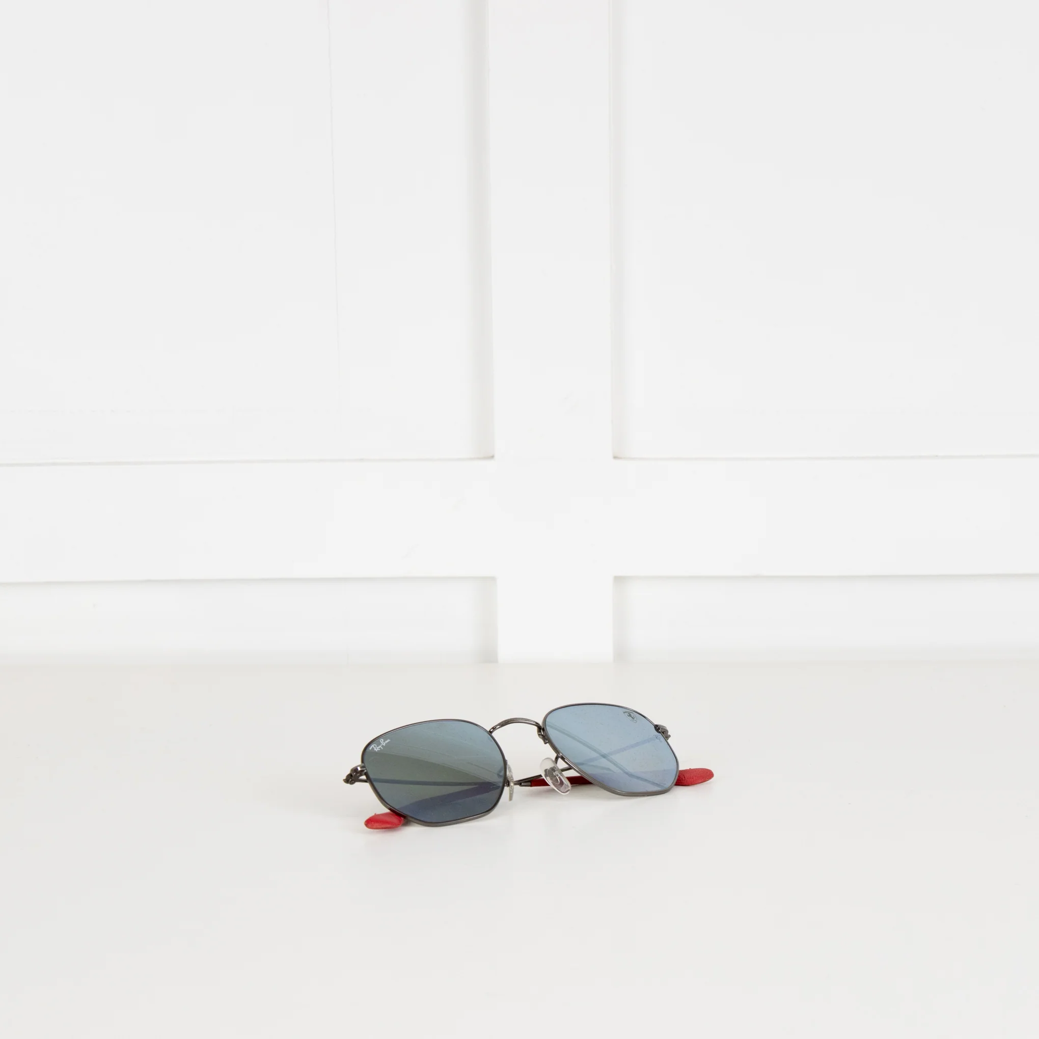 Ray-Ban Ferrari Black Round Hexagonal Frame Sunglasses - Image 6