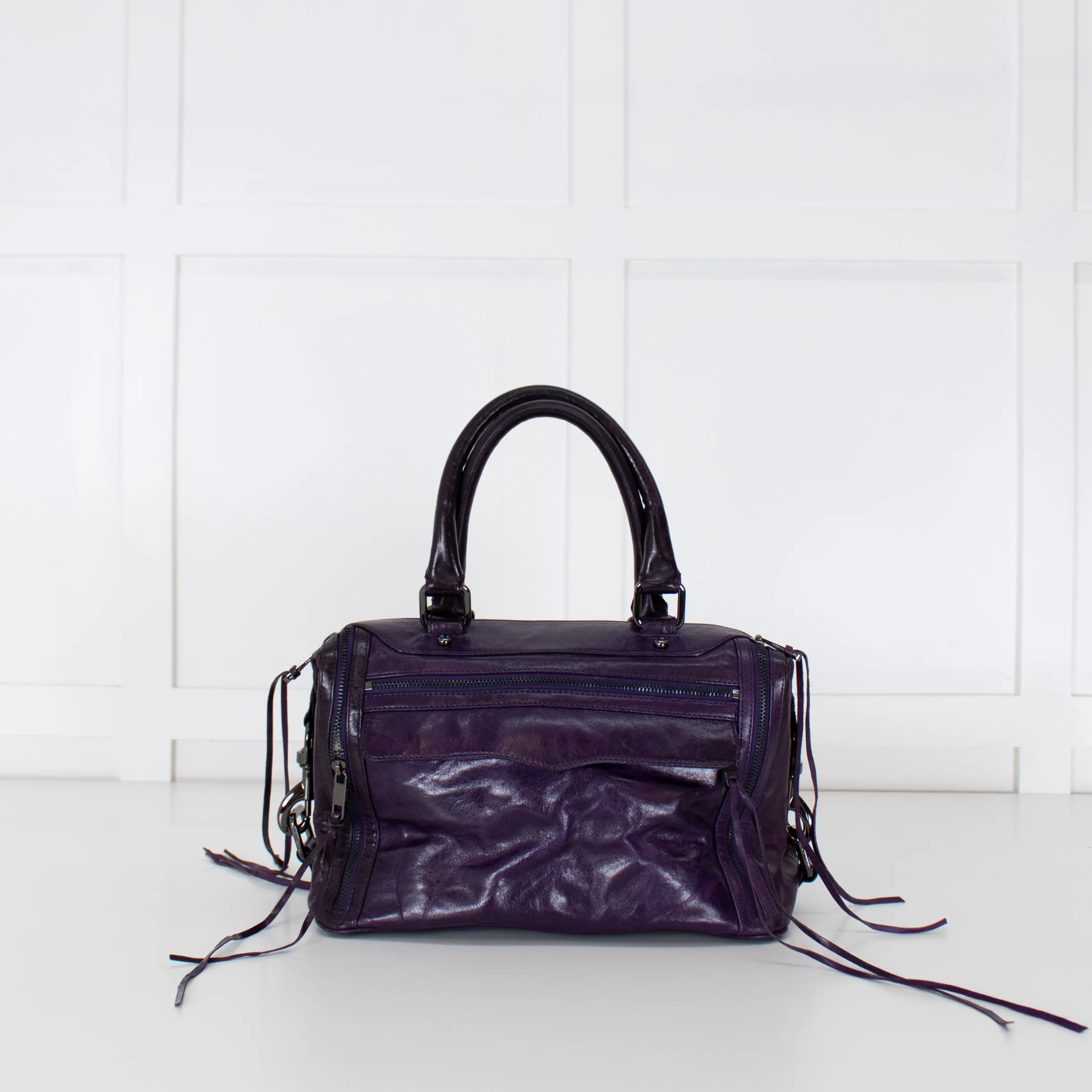 Rebecca Minkoff Purple Leather Mab Bag