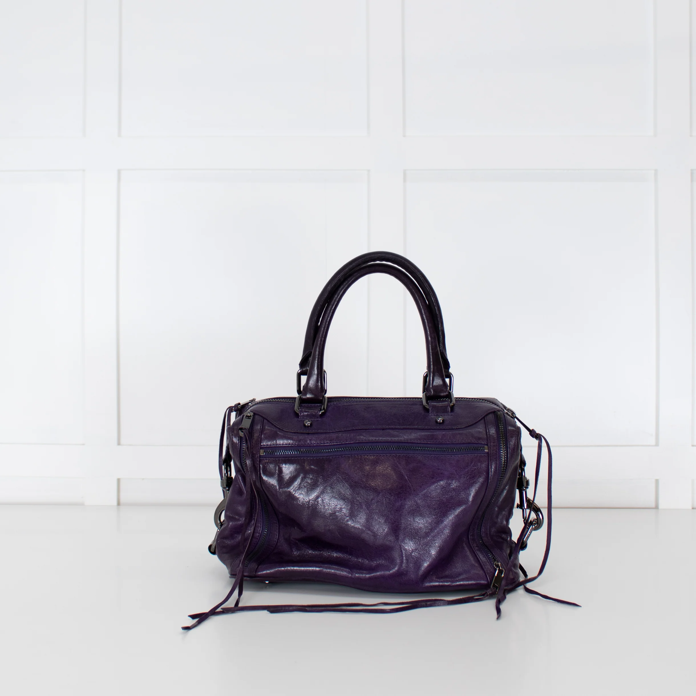 Rebecca Minkoff Purple Leather Mab Bag - Image 4
