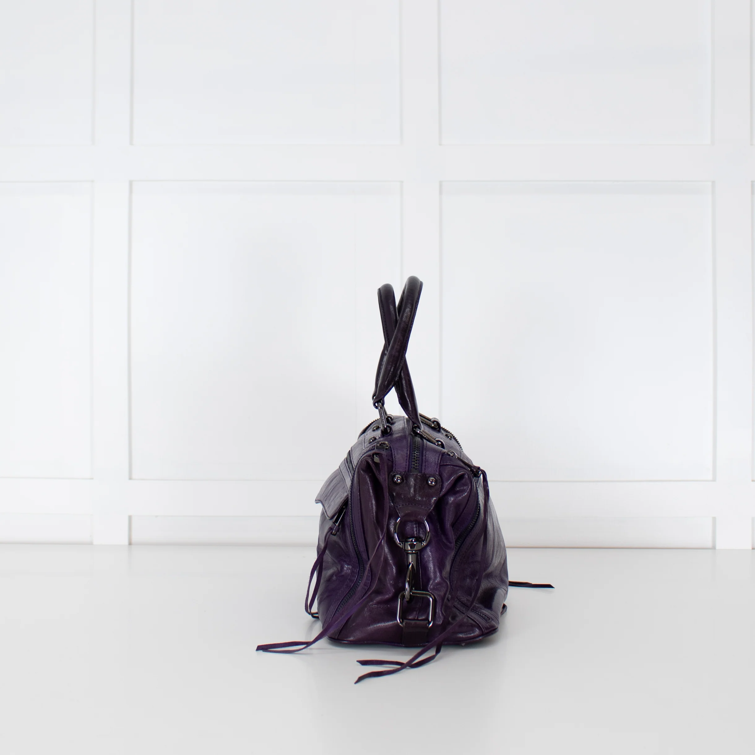 Rebecca Minkoff Purple Leather Mab Bag - Image 5
