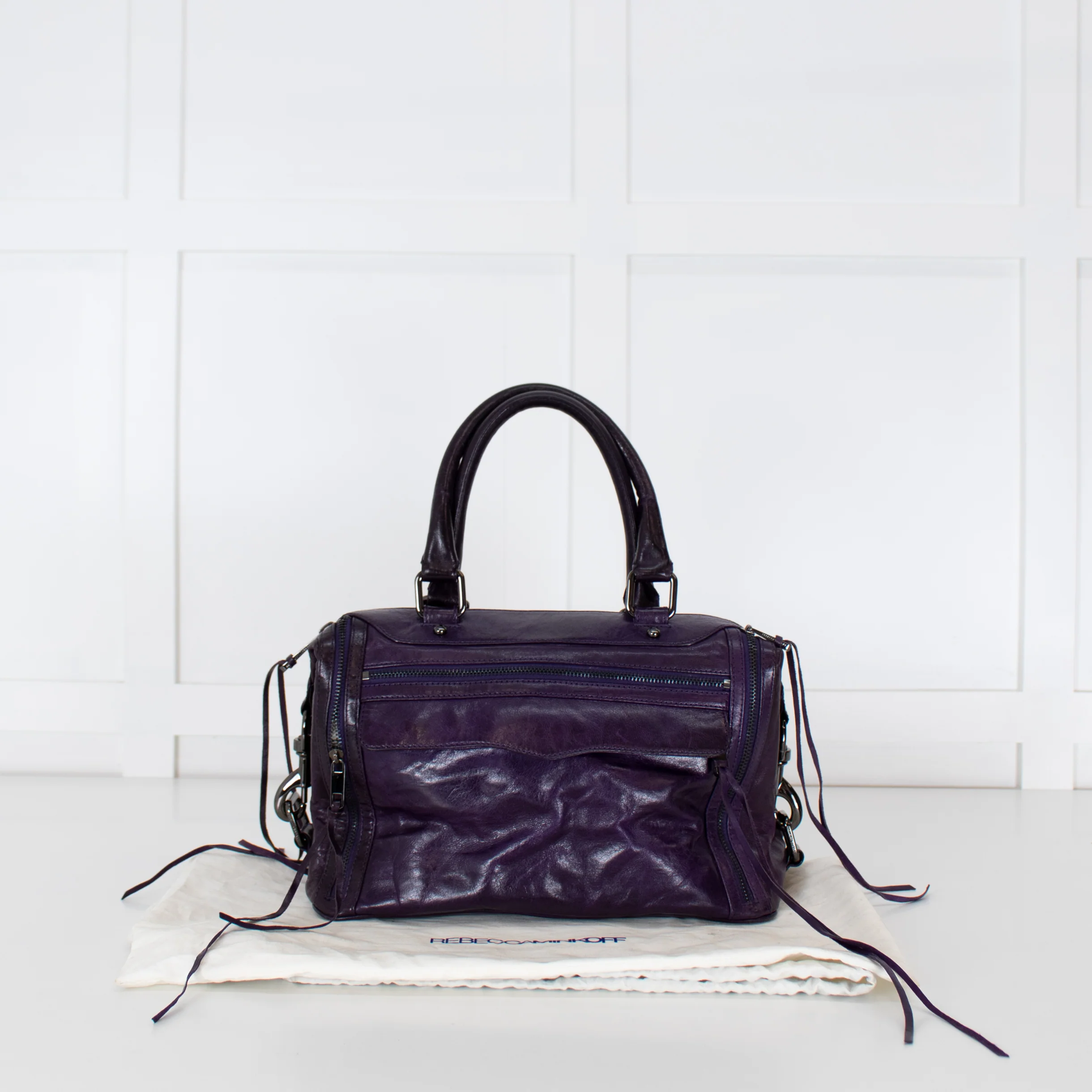 Rebecca Minkoff Purple Leather Mab Bag - Image 7
