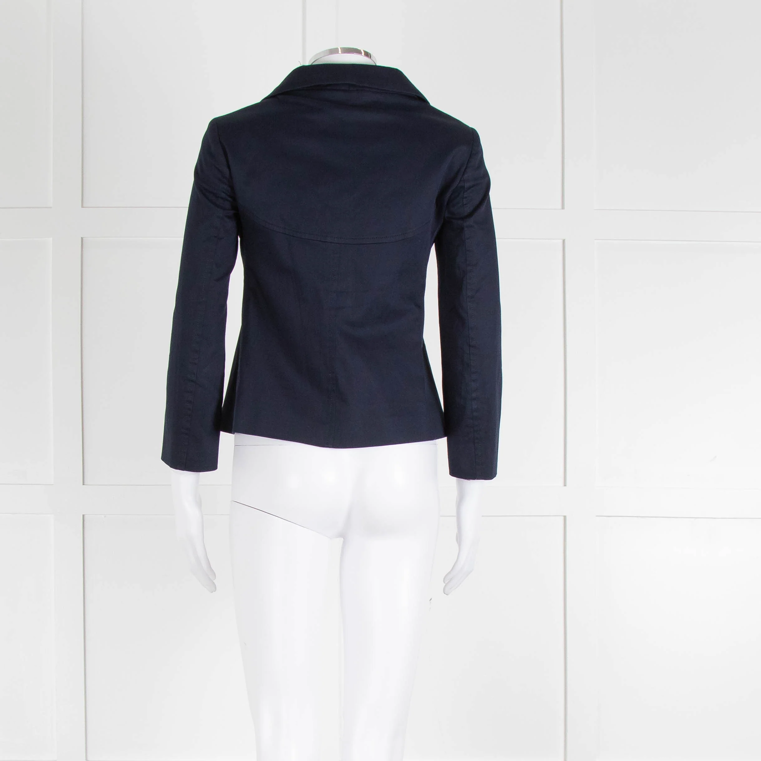Red Valentino Navy Cotton Jacket - Image 5