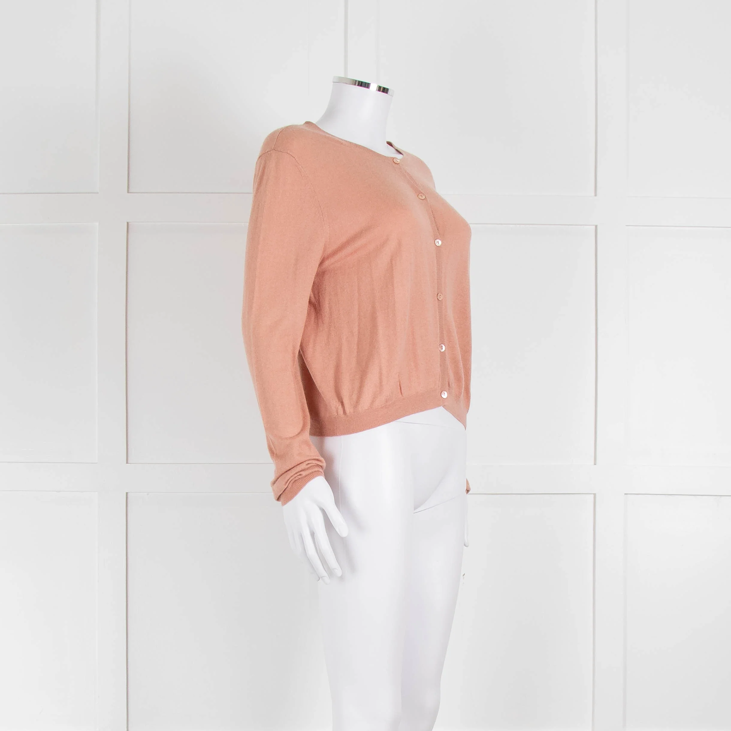 Red Valentino Peach Lace Detail Cardigan - Image 2