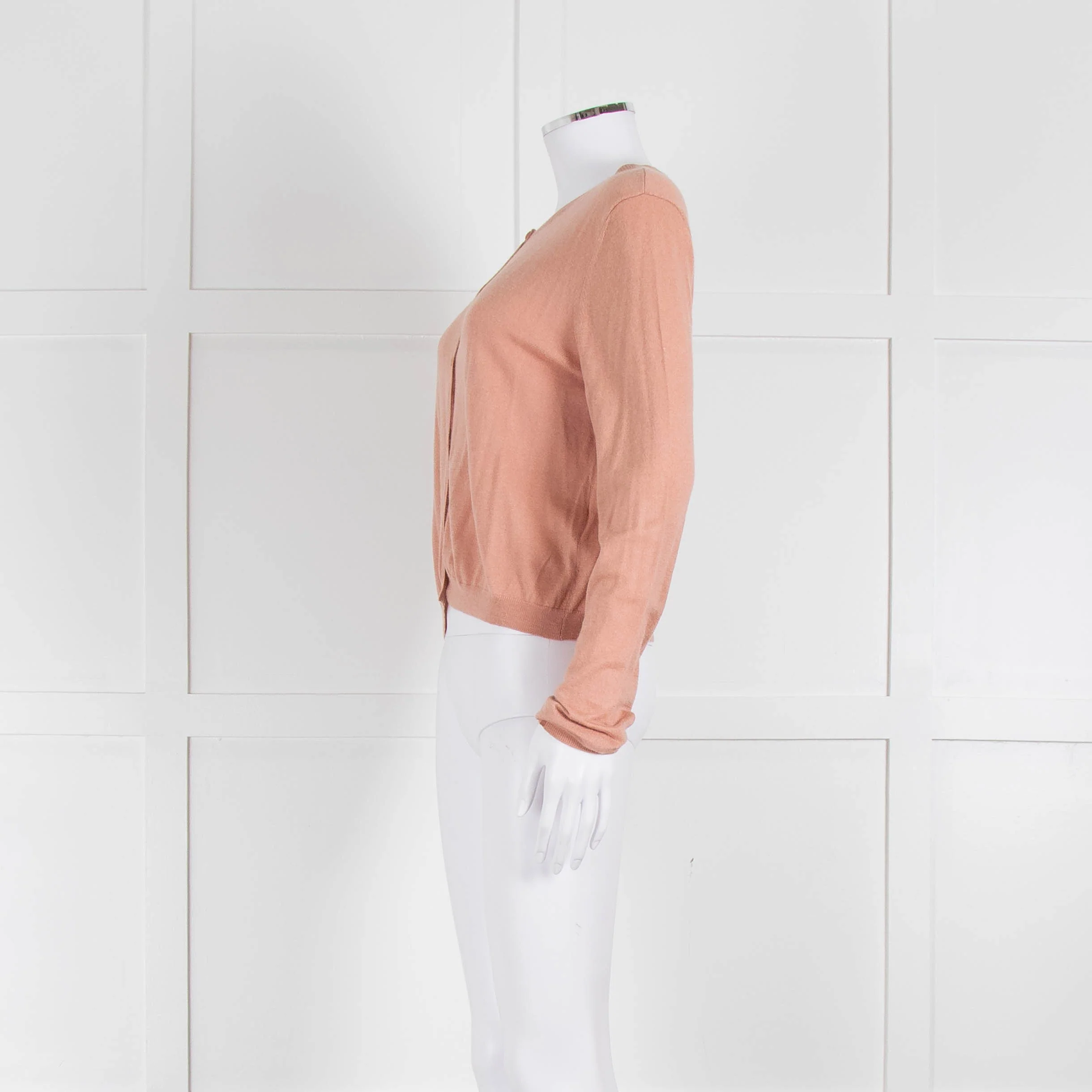 Red Valentino Peach Lace Detail Cardigan - Image 7