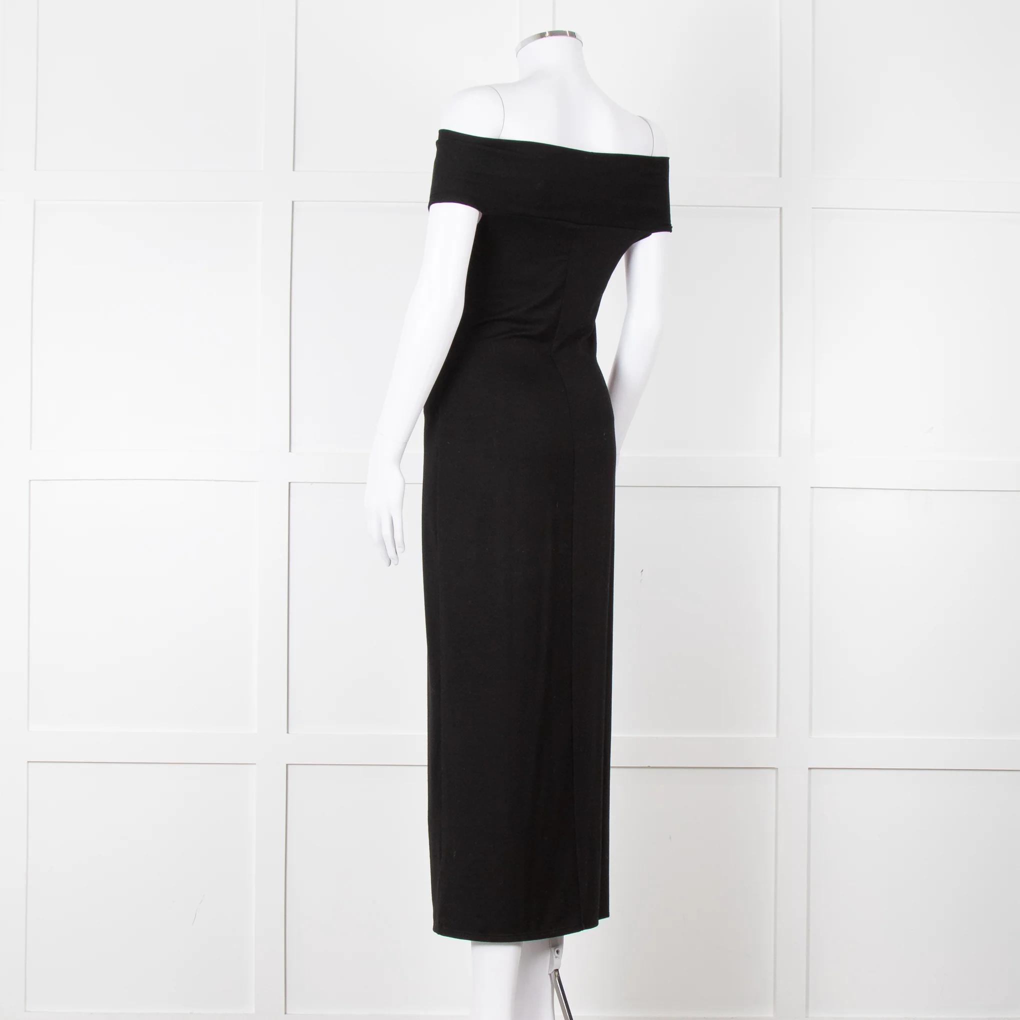 Reformation Black Sleeveless Dress With Front Flower Detail - Image 6