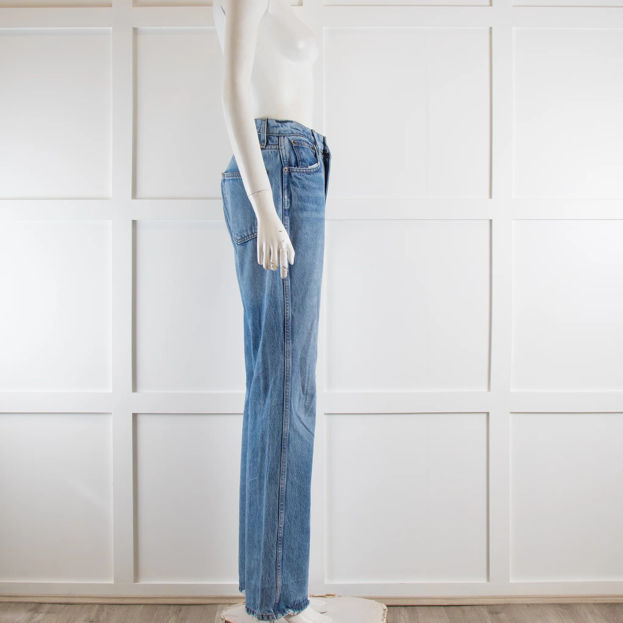Reformation Blue Denim Straight Leg Jeans - Image 2