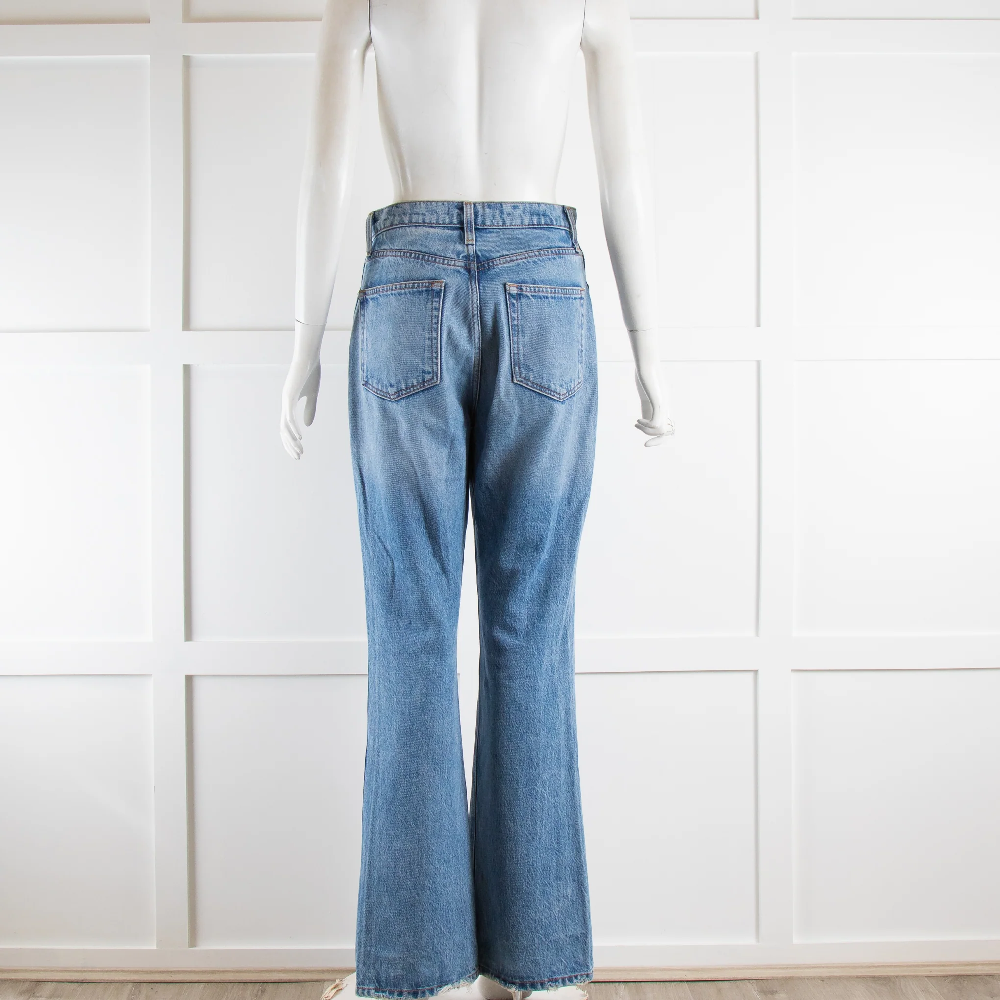 Reformation Blue Denim Straight Leg Jeans - Image 3