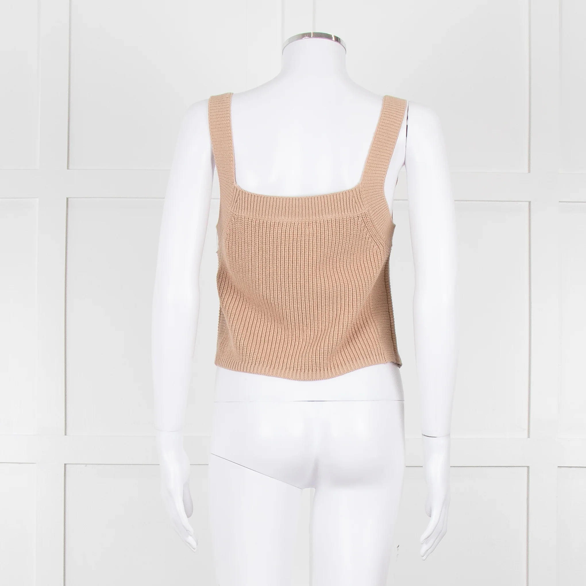 Reformation Camel Knit Cropped Top - Image 5
