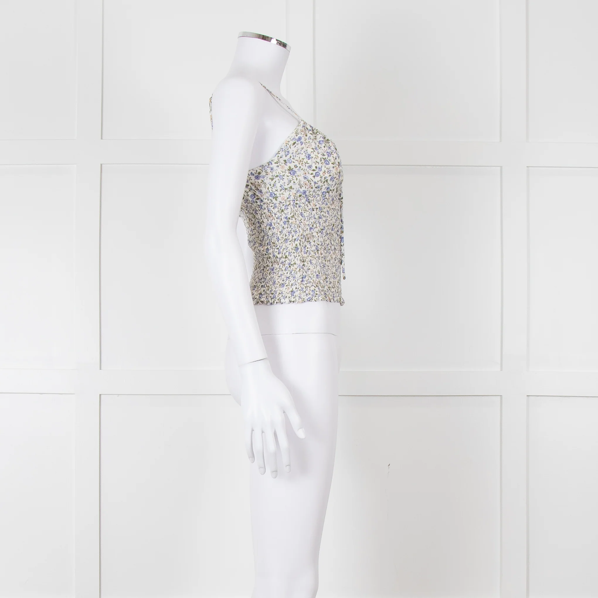 Reformation Ditsy Floral Shirred Camisole Top - Image 3